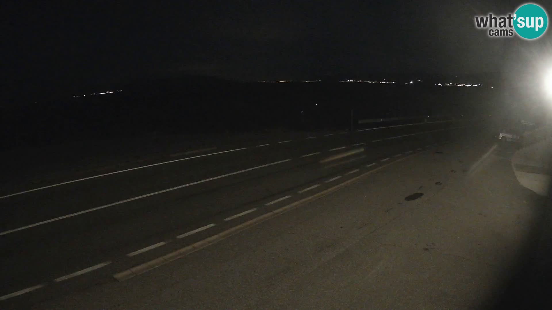 Webcam Adriatic highway D8 near SENJ – view to KRK island