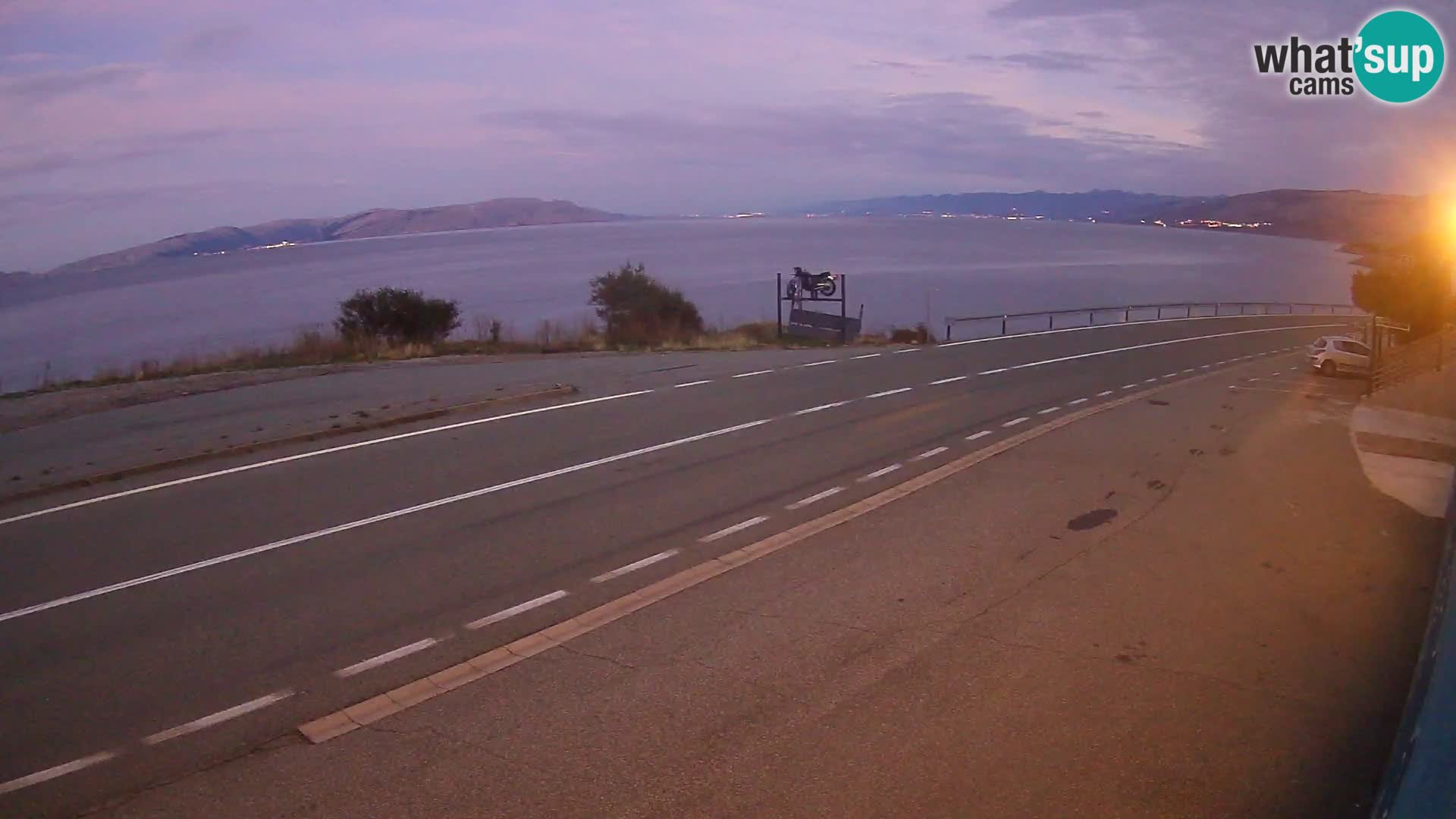 Webcam statale Adriatica D8 vicino SEGNA – Panorama su VEGLIA