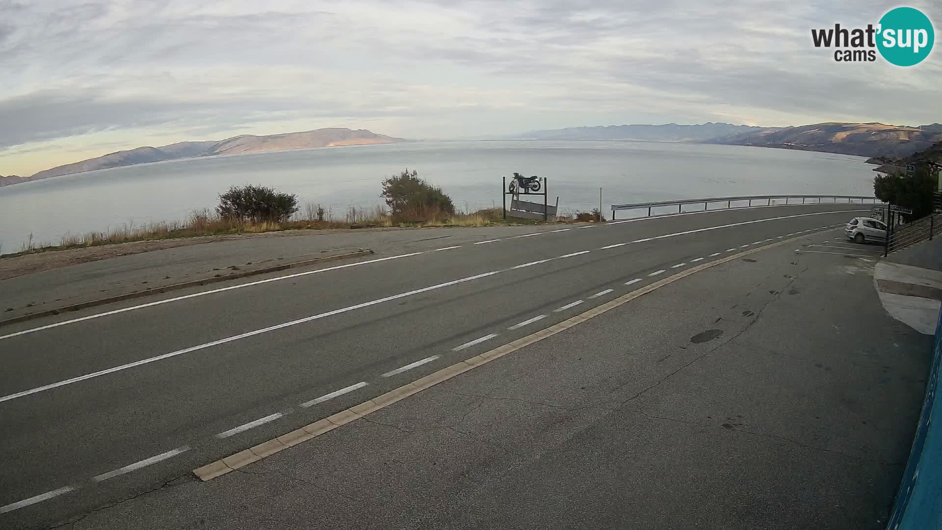 Webcam statale Adriatica D8 vicino SEGNA – Panorama su VEGLIA