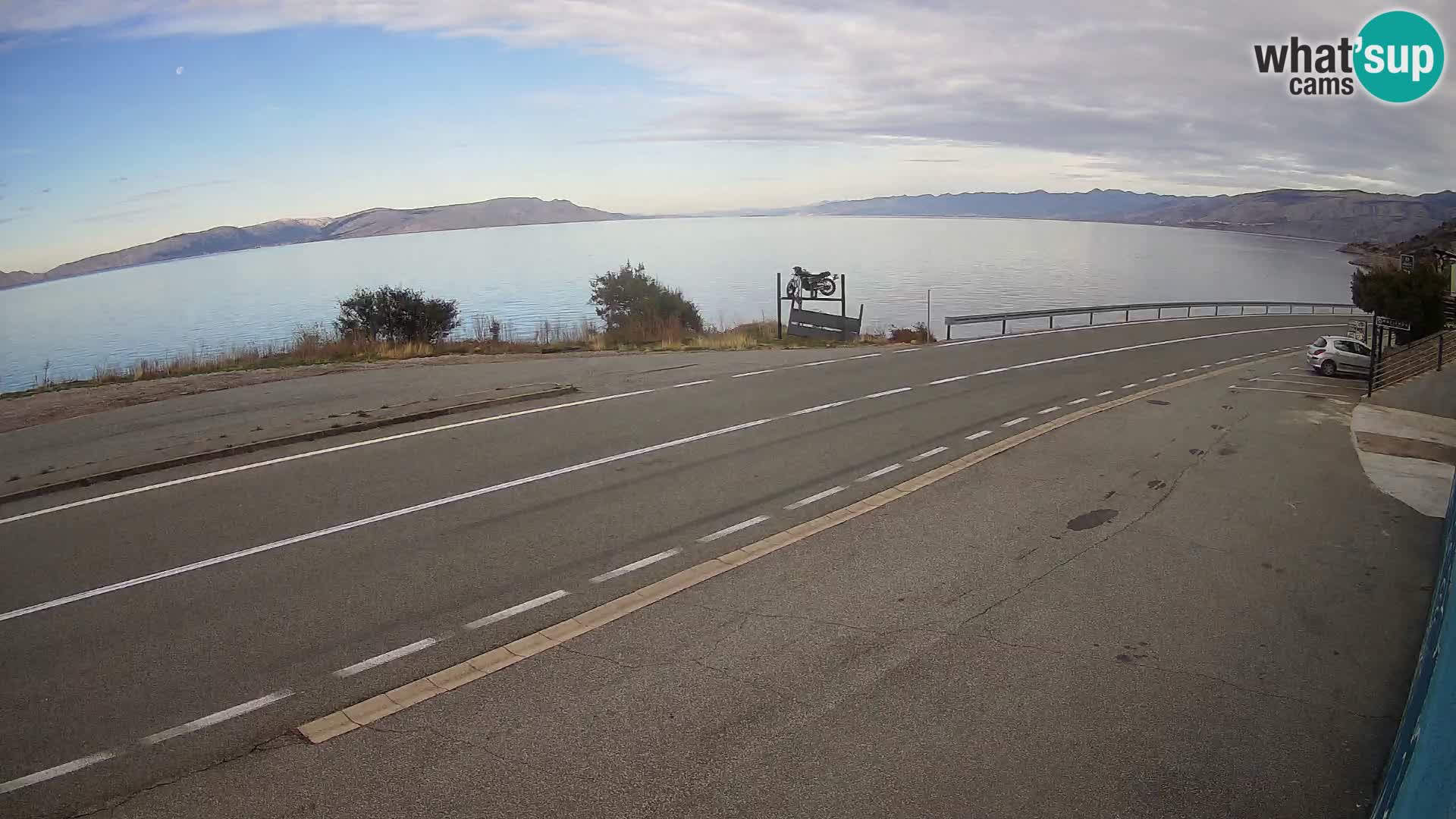 Webcam statale Adriatica D8 vicino SEGNA – Panorama su VEGLIA