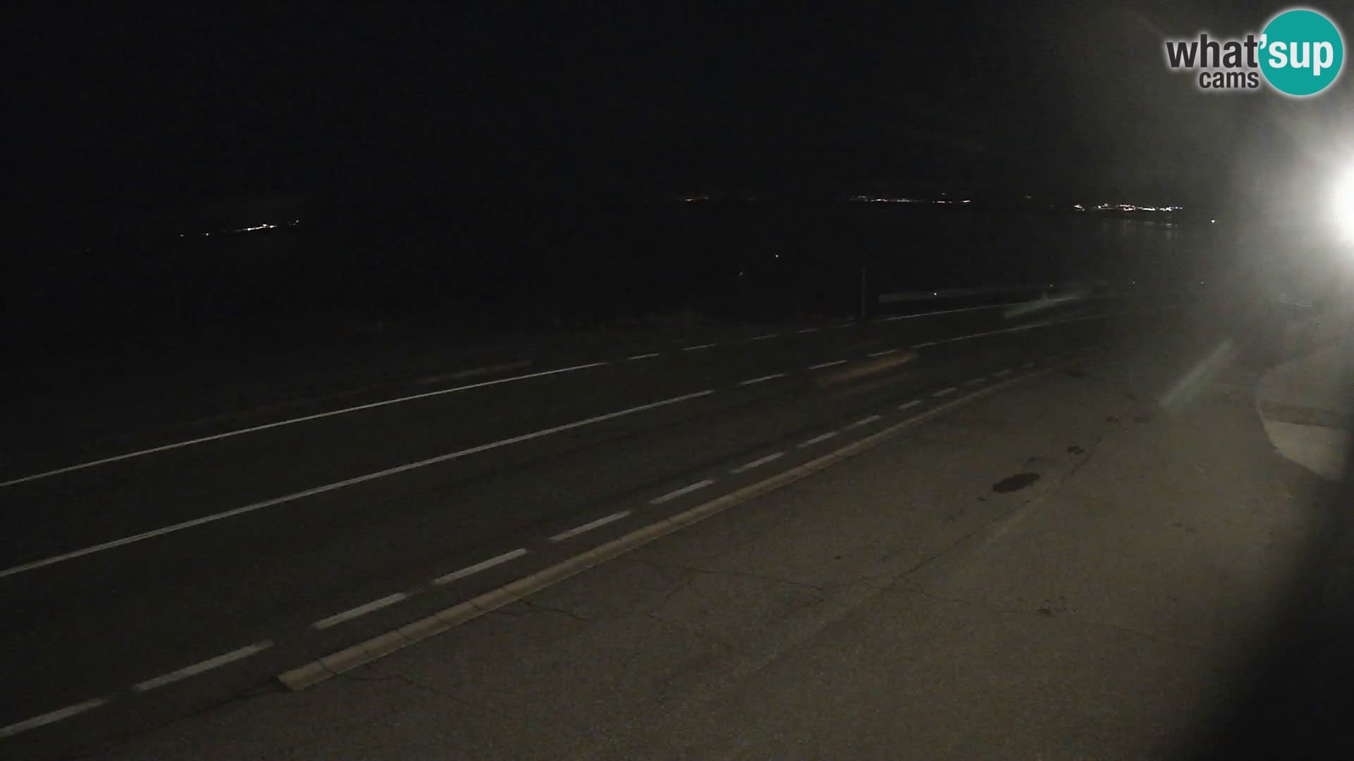 Webcam autoroute Adriatique D8 près de SENJ – vue sur l’île de KRK