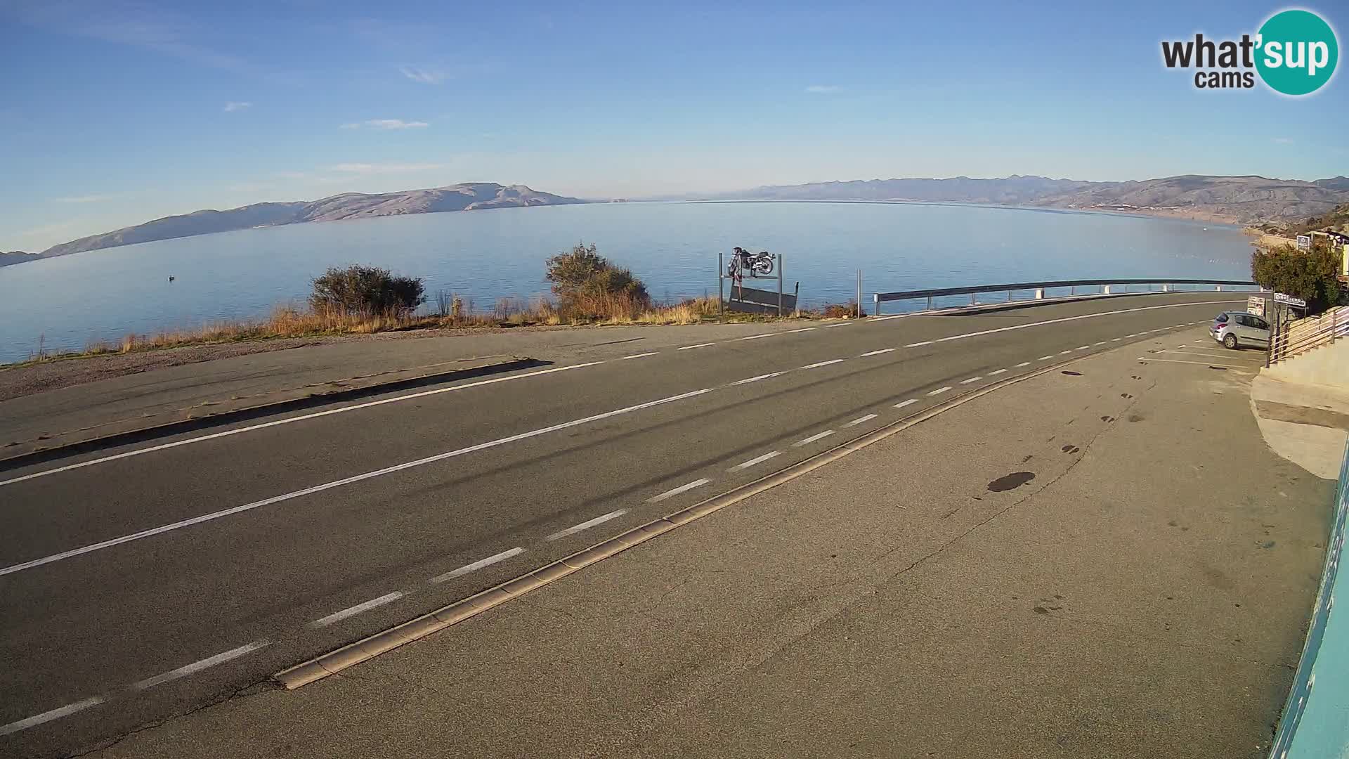 Webcam statale Adriatica D8 vicino SEGNA – Panorama su VEGLIA