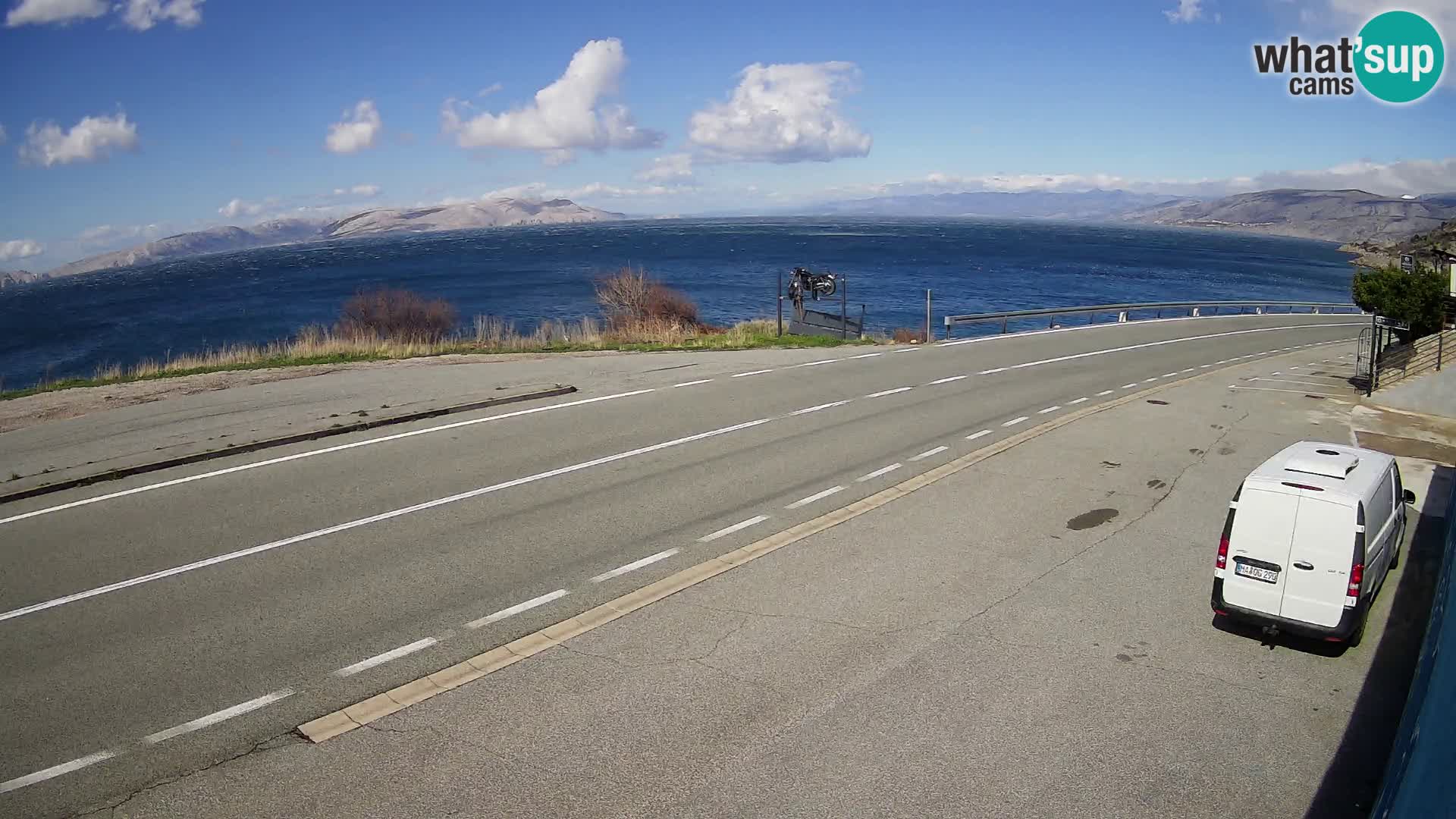 Webcam statale Adriatica D8 vicino SEGNA – Panorama su VEGLIA