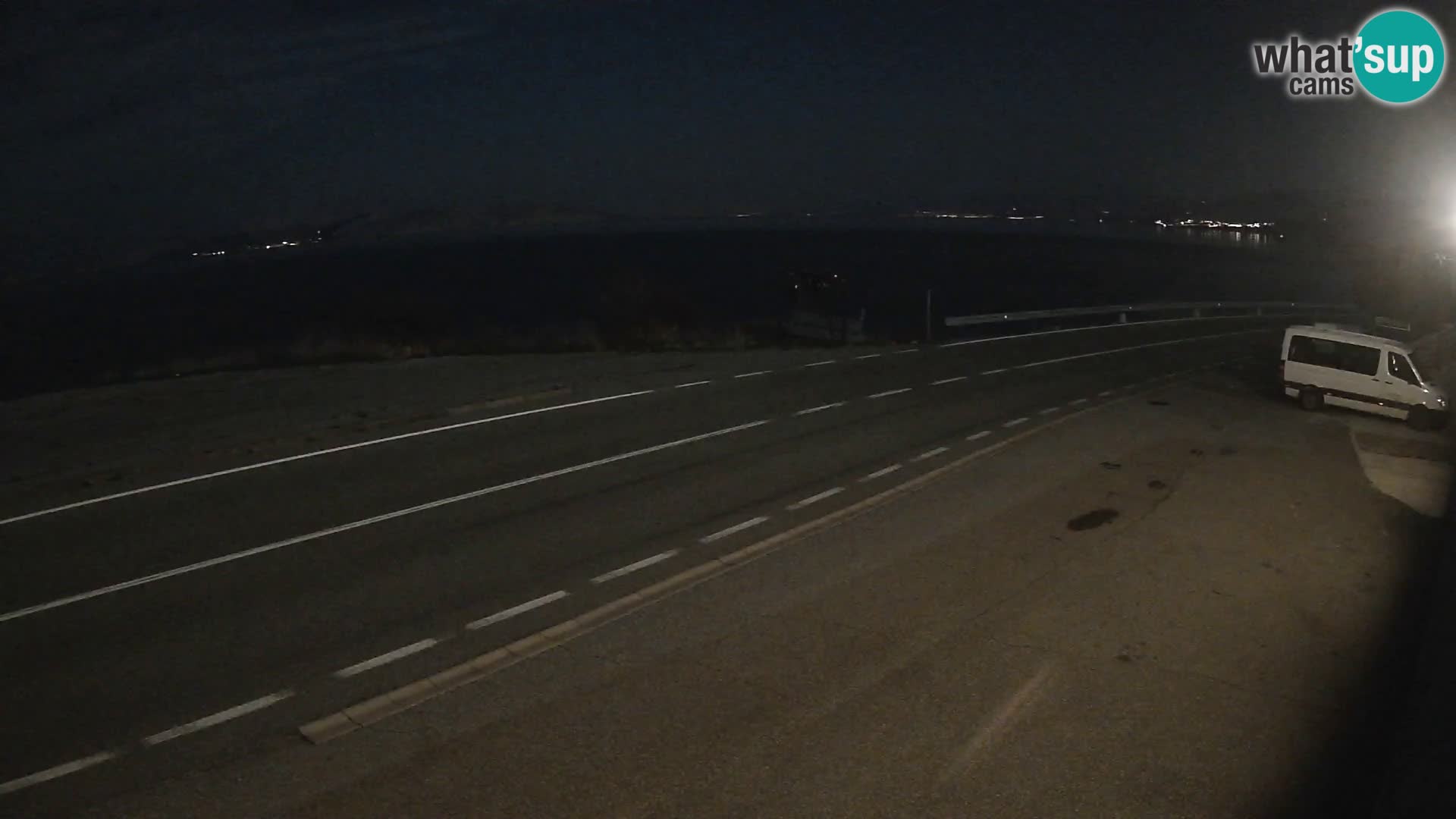 Webcam autoroute Adriatique D8 près de SENJ – vue sur l’île de KRK