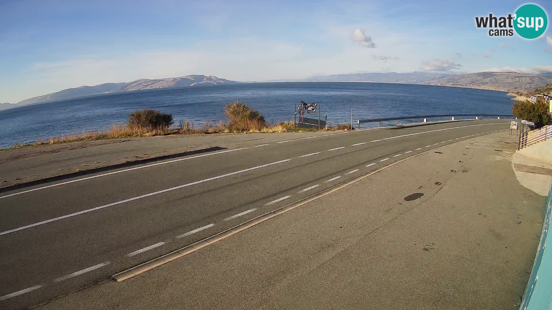 Webcam statale Adriatica D8 vicino SEGNA – Panorama su VEGLIA