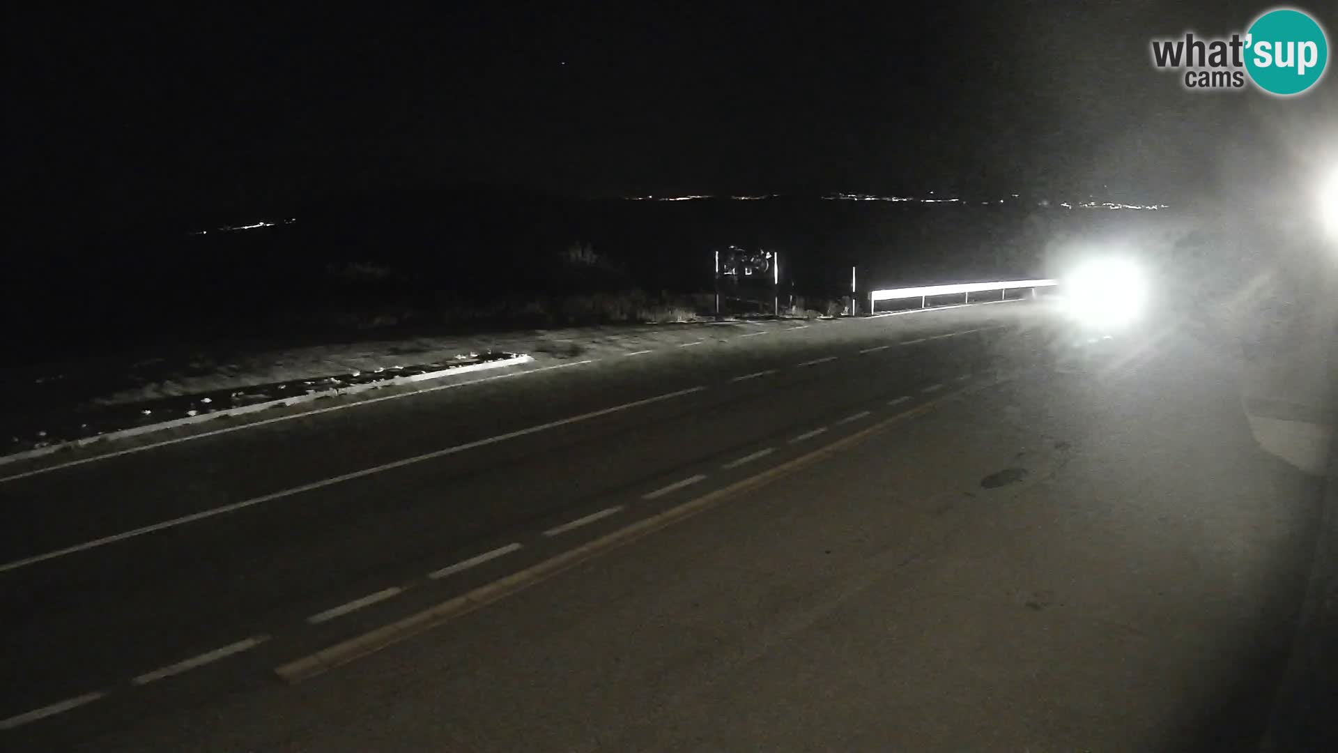 Webcam autoroute Adriatique D8 près de SENJ – vue sur l’île de KRK