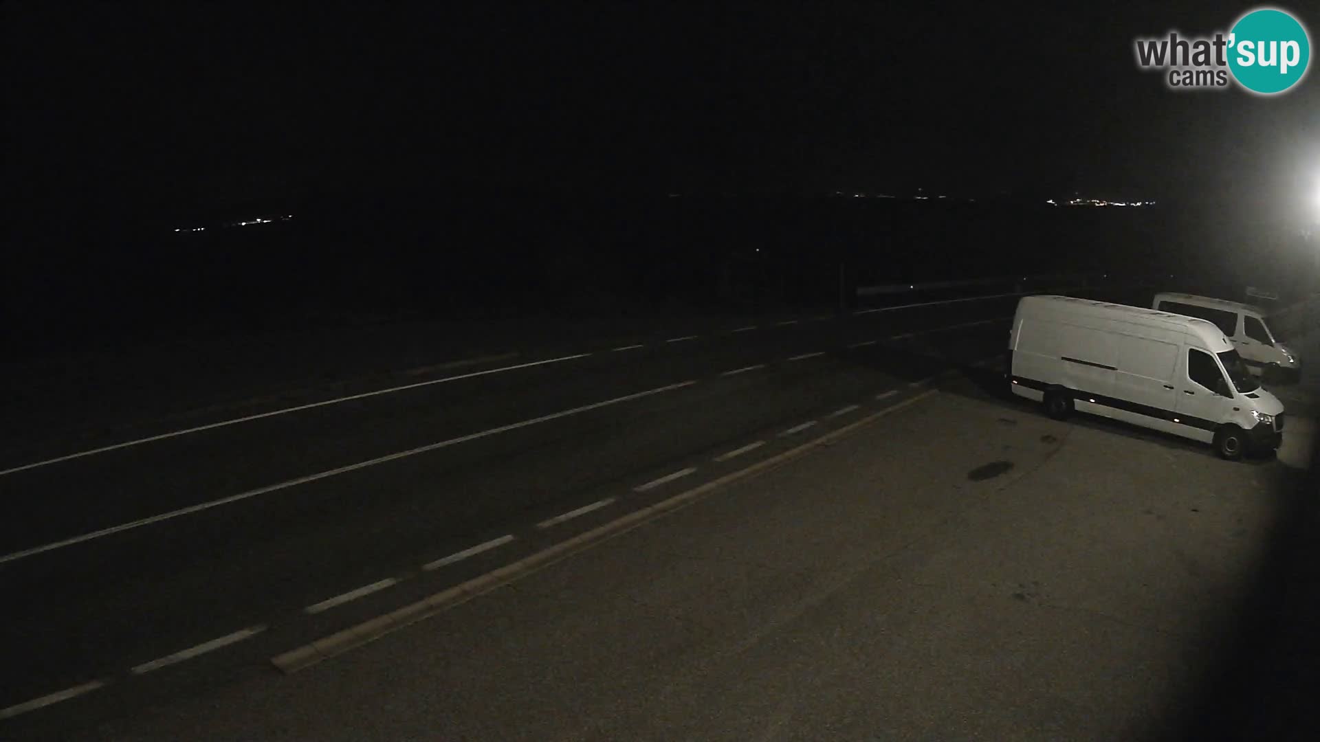 Webcam autoroute Adriatique D8 près de SENJ – vue sur l’île de KRK