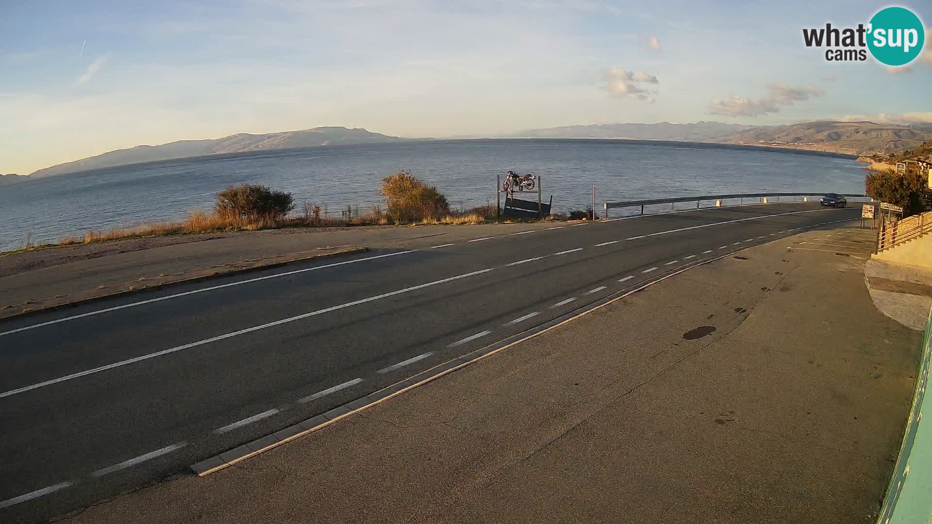 Webcam statale Adriatica D8 vicino SEGNA – Panorama su VEGLIA