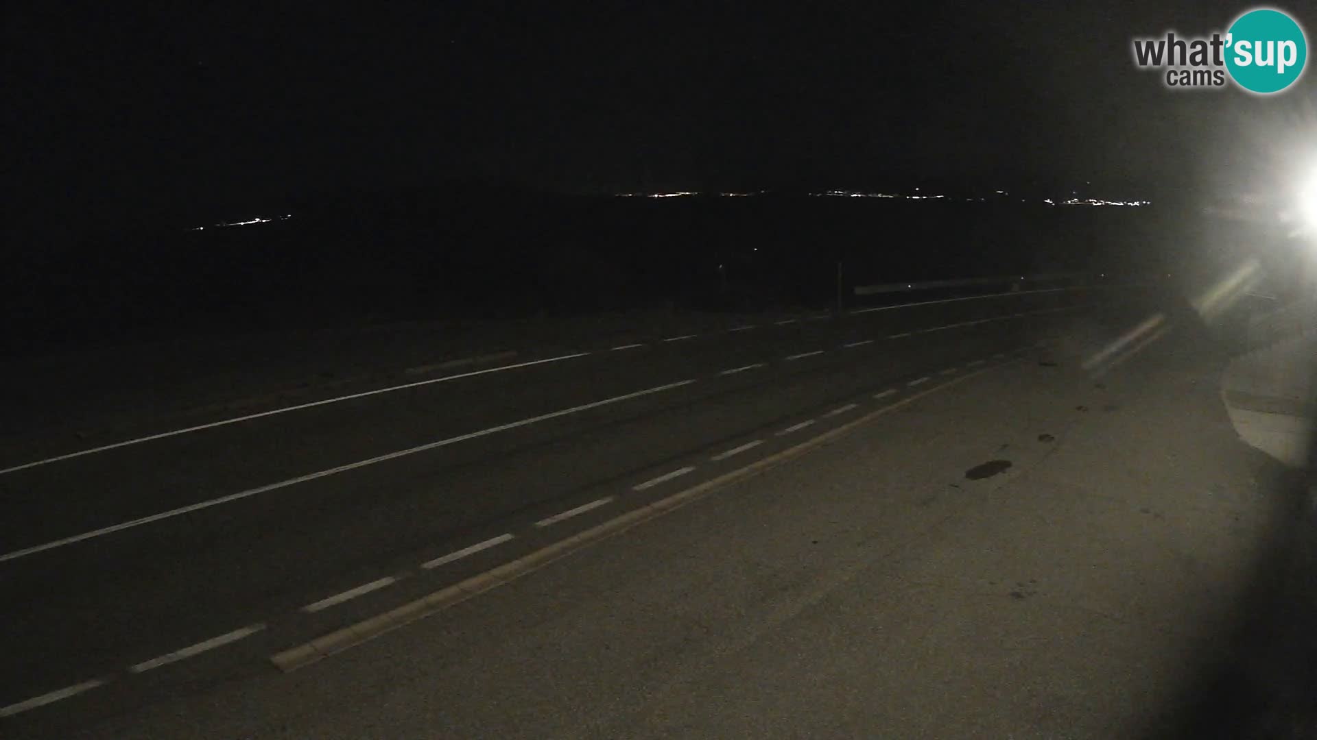 Webcam Adriatic highway D8 near SENJ – view to KRK island