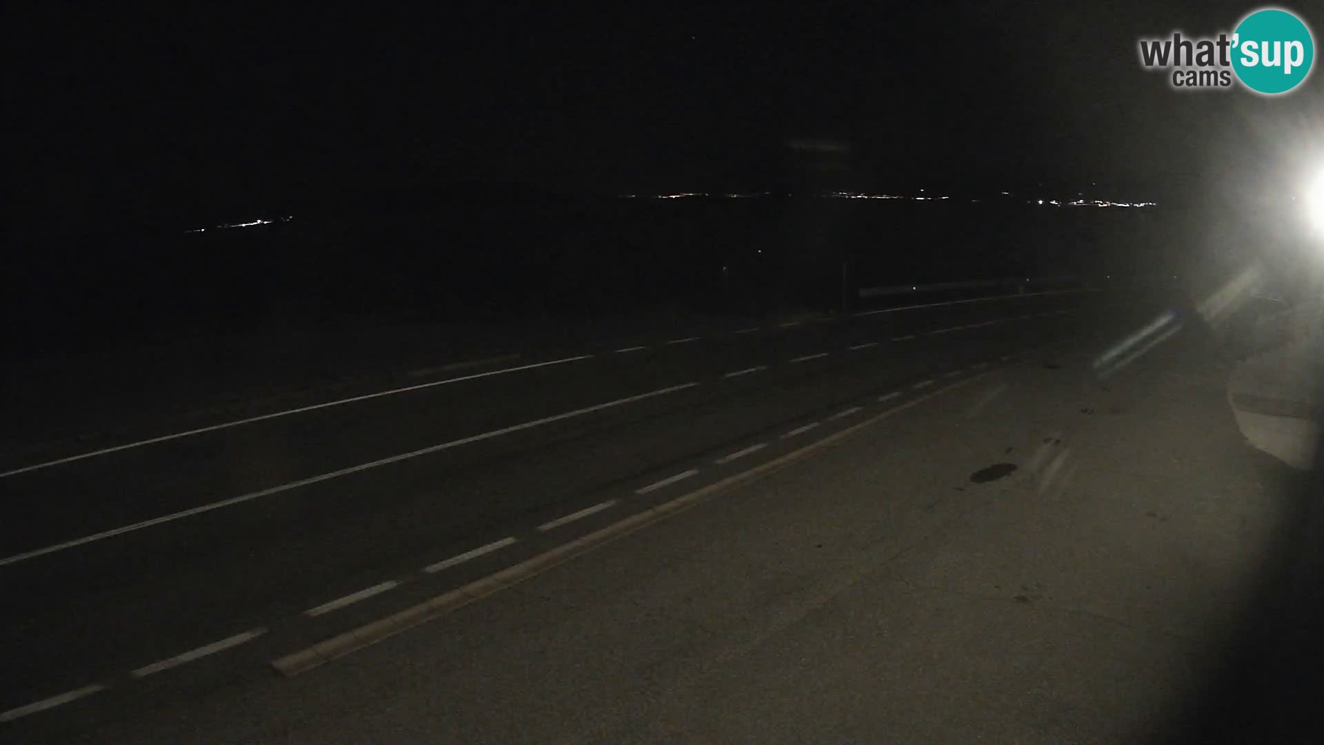 Webcam autoroute Adriatique D8 près de SENJ – vue sur l’île de KRK