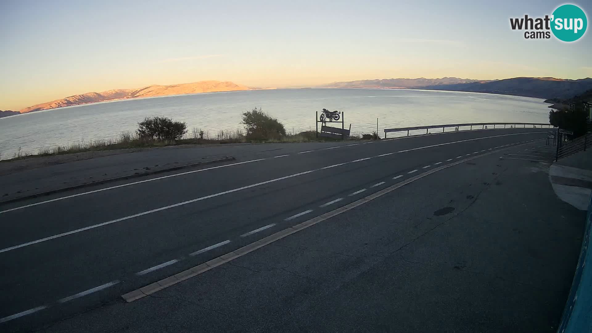 Webcam statale Adriatica D8 vicino SEGNA – Panorama su VEGLIA
