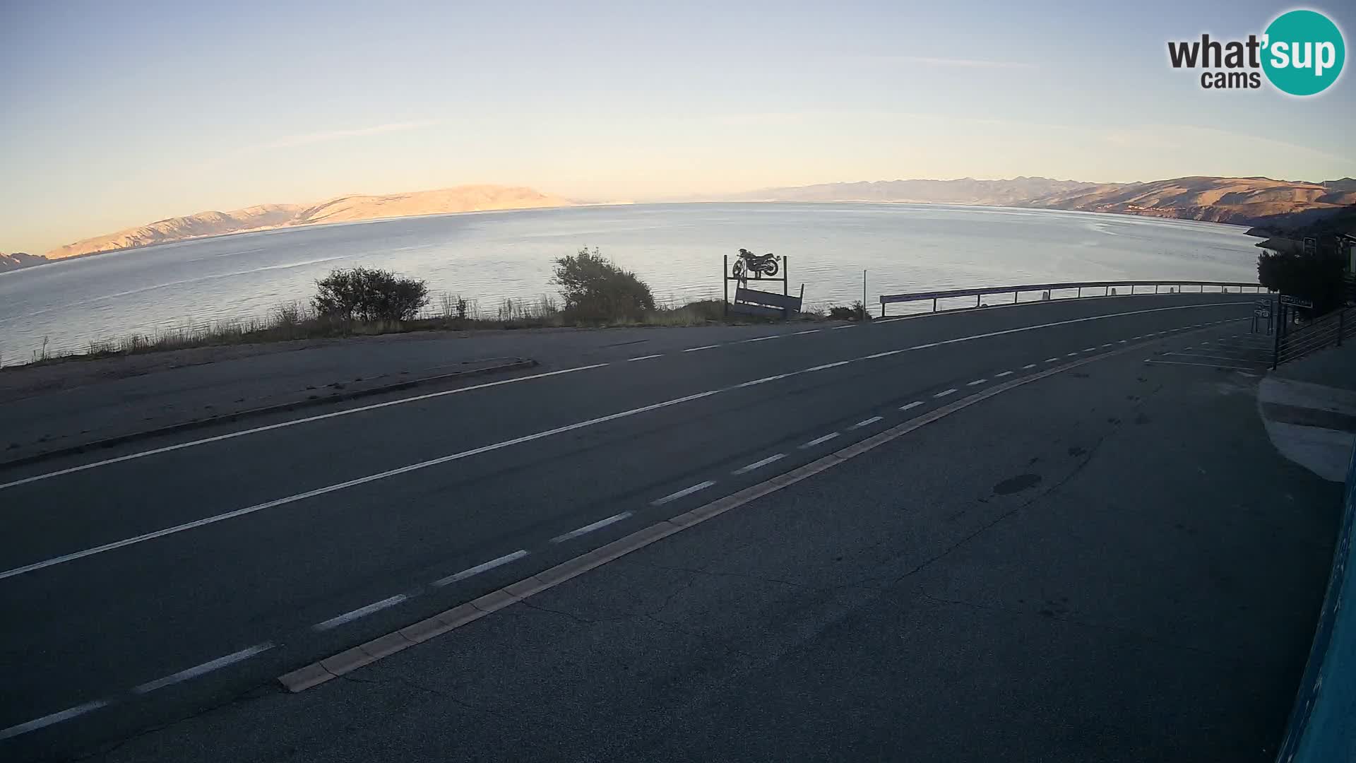 Webcam statale Adriatica D8 vicino SEGNA – Panorama su VEGLIA