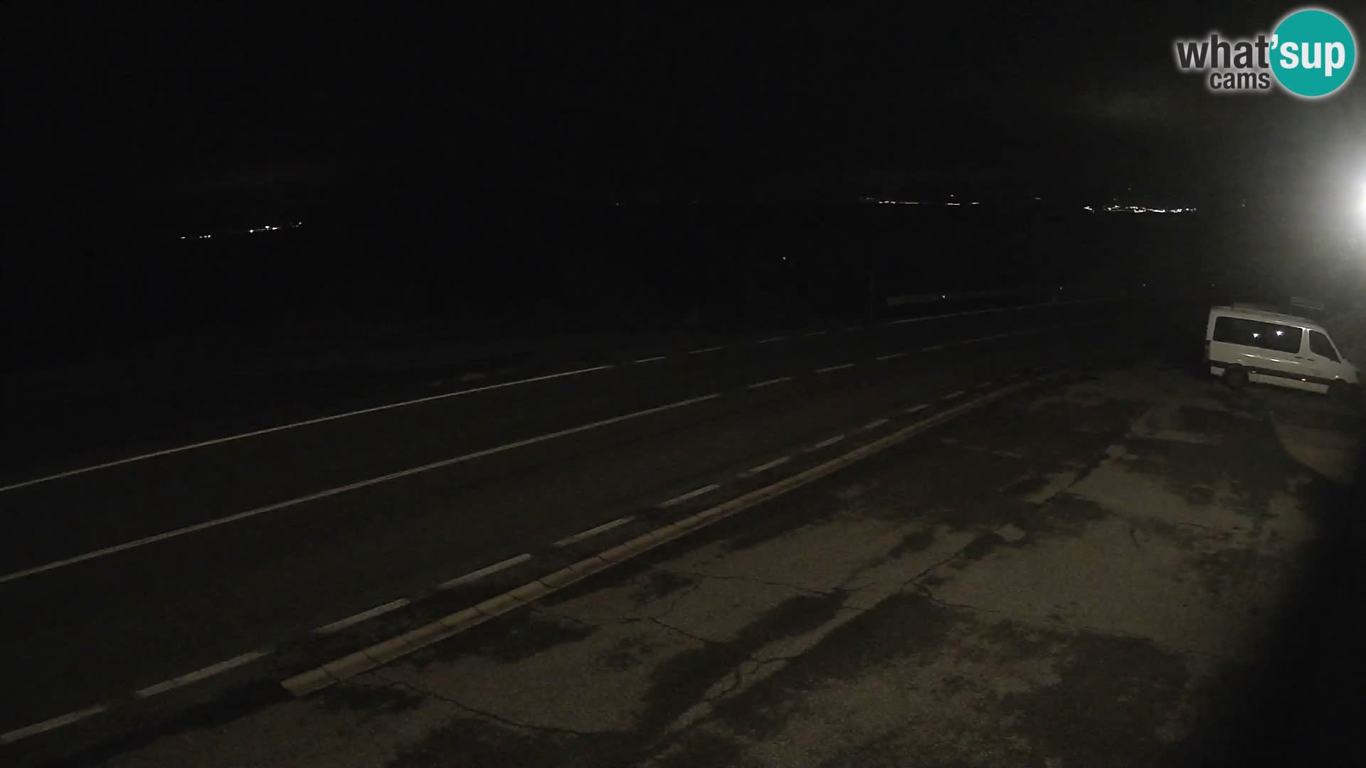 Webcam autoroute Adriatique D8 près de SENJ – vue sur l’île de KRK