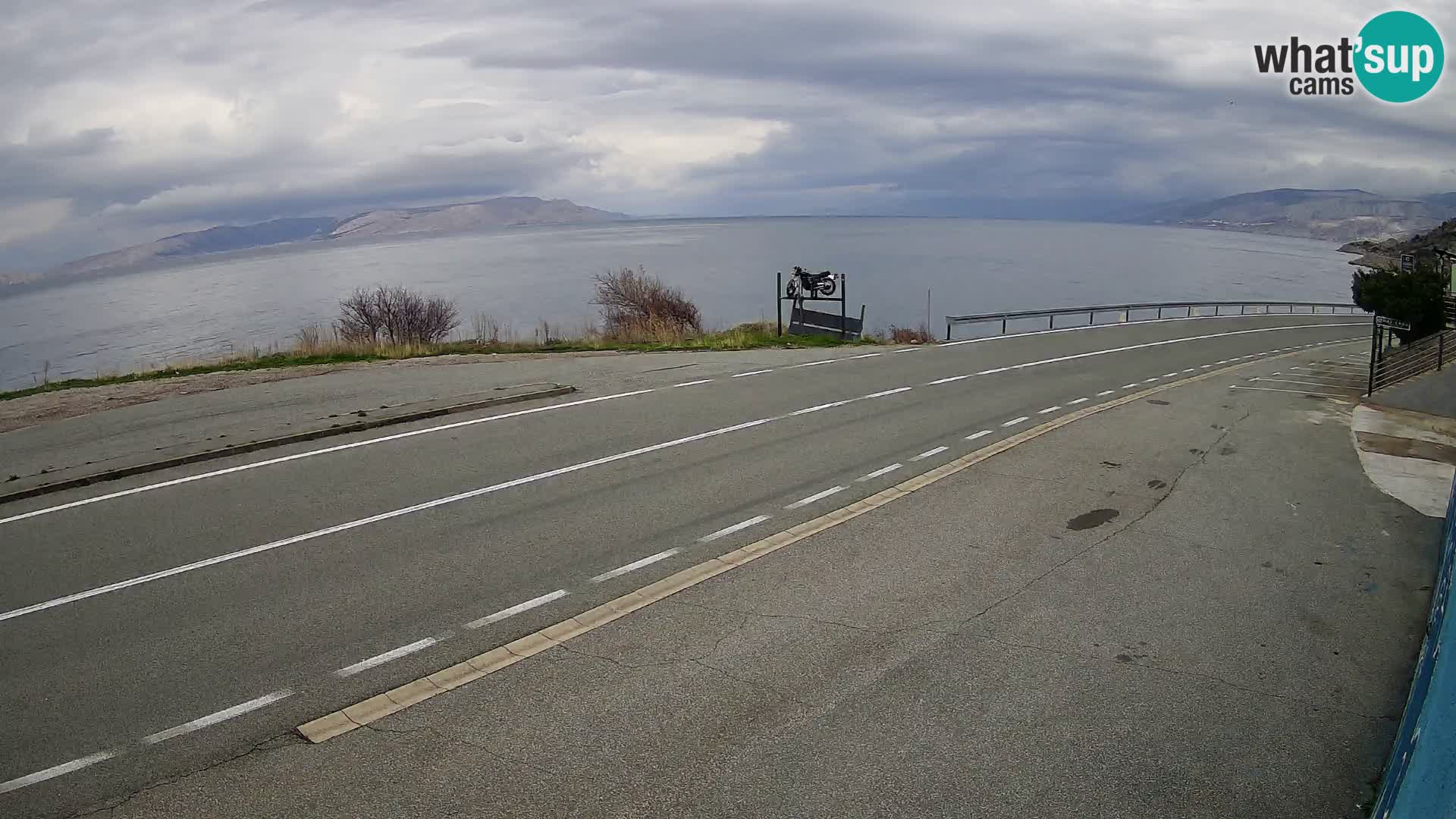 Webcam statale Adriatica D8 vicino SEGNA – Panorama su VEGLIA