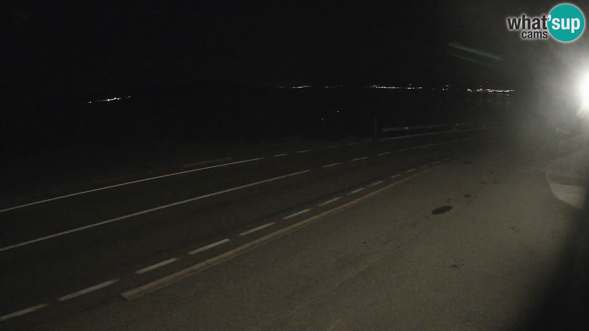 Webcam Adriatic highway D8 near SENJ – view to KRK island