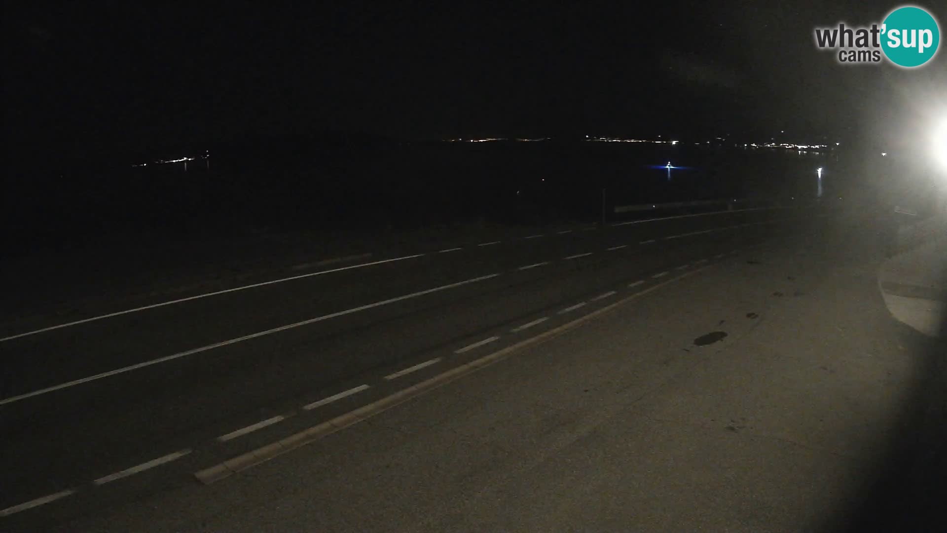 Webcam Adria-Autobahn D8 bei SENJ – Blick auf die Insel KRK