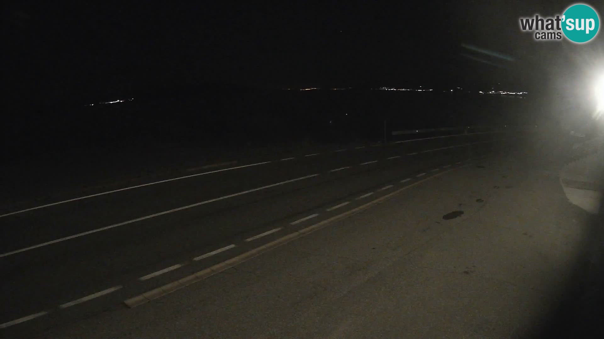 Webcam Adria-Autobahn D8 bei SENJ – Blick auf die Insel KRK