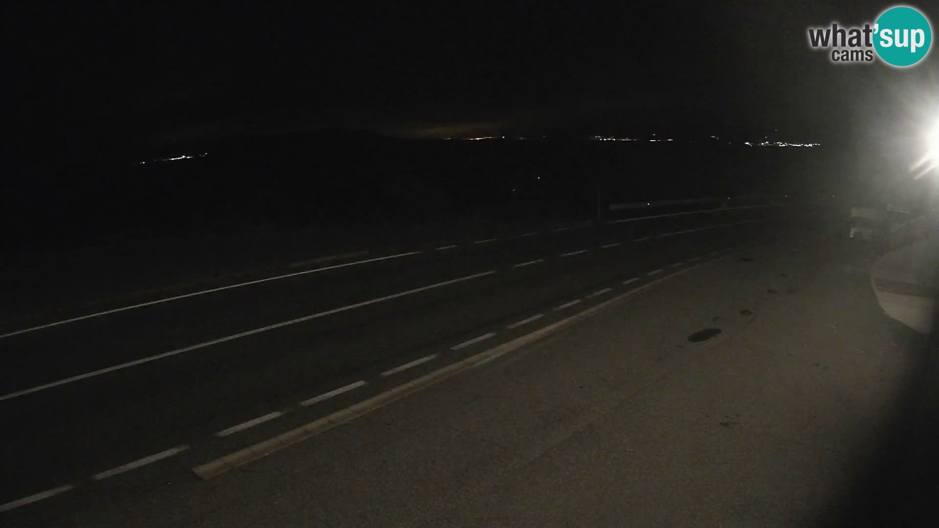 Webcam autoroute Adriatique D8 près de SENJ – vue sur l’île de KRK