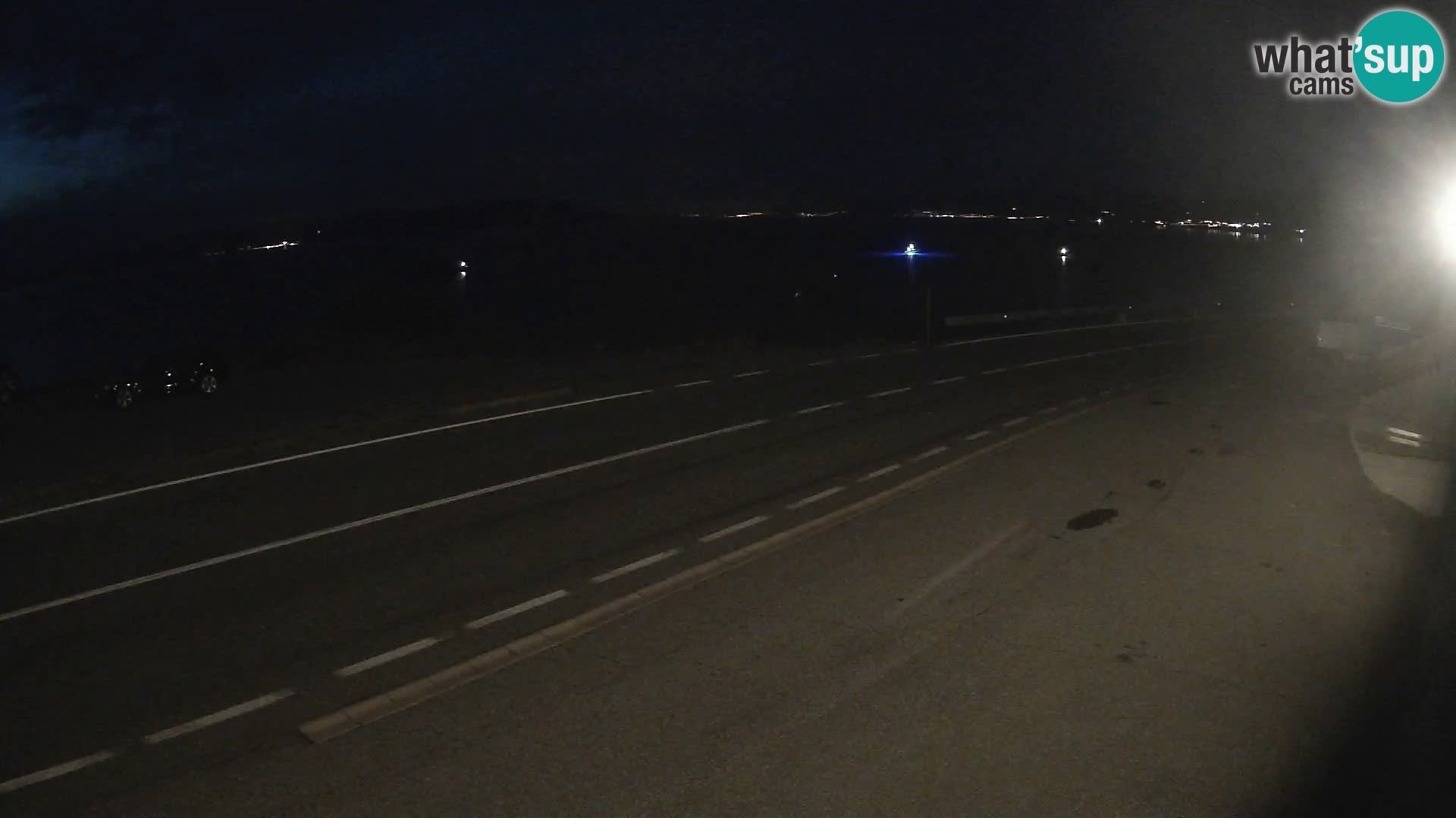 Webcam autoroute Adriatique D8 près de SENJ – vue sur l’île de KRK