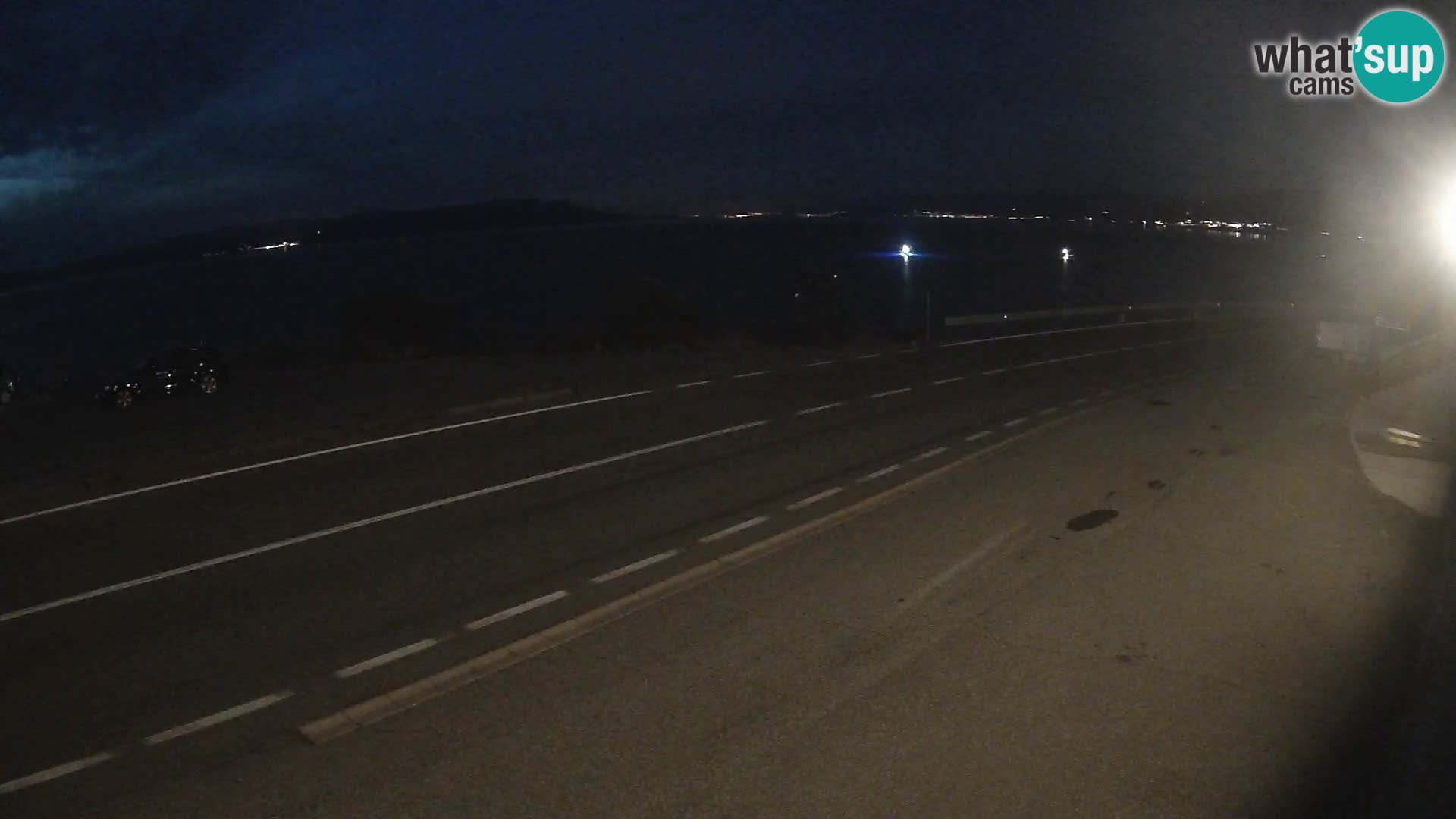 Webcam autoroute Adriatique D8 près de SENJ – vue sur l’île de KRK