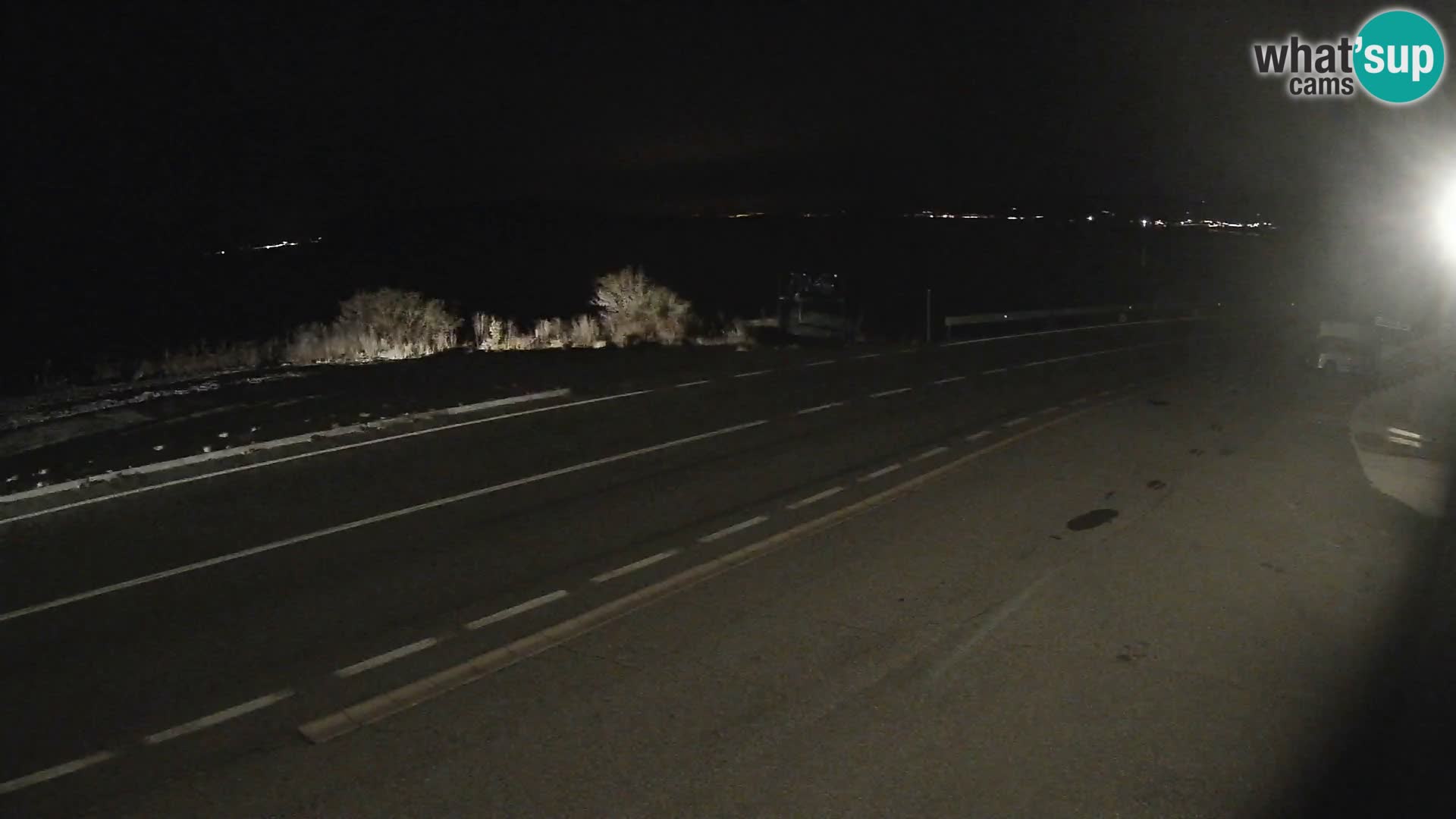 Webcam statale Adriatica D8 vicino SEGNA – Panorama su VEGLIA