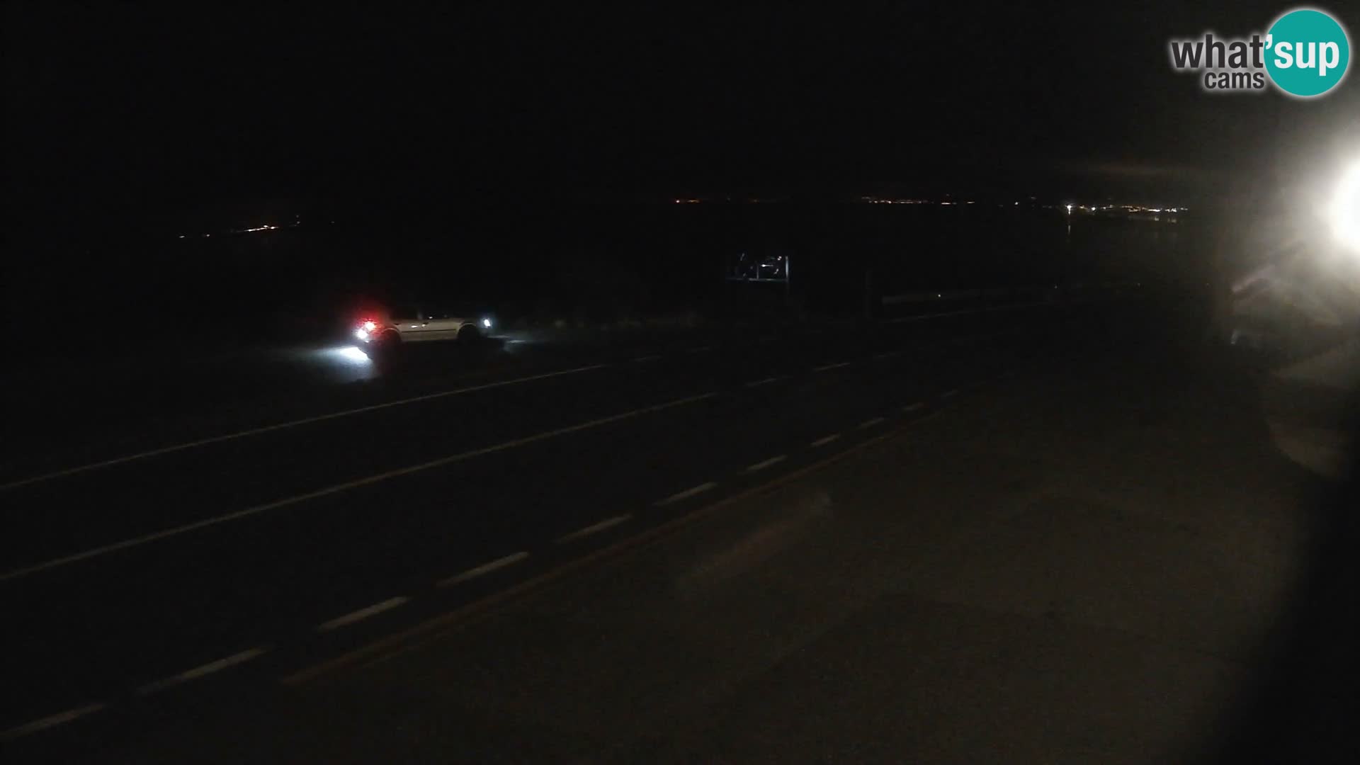 Webcam autoroute Adriatique D8 près de SENJ – vue sur l’île de KRK