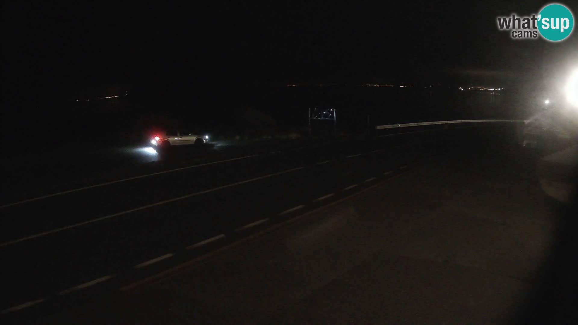 Webcam Adriatic highway D8 near SENJ – view to KRK island