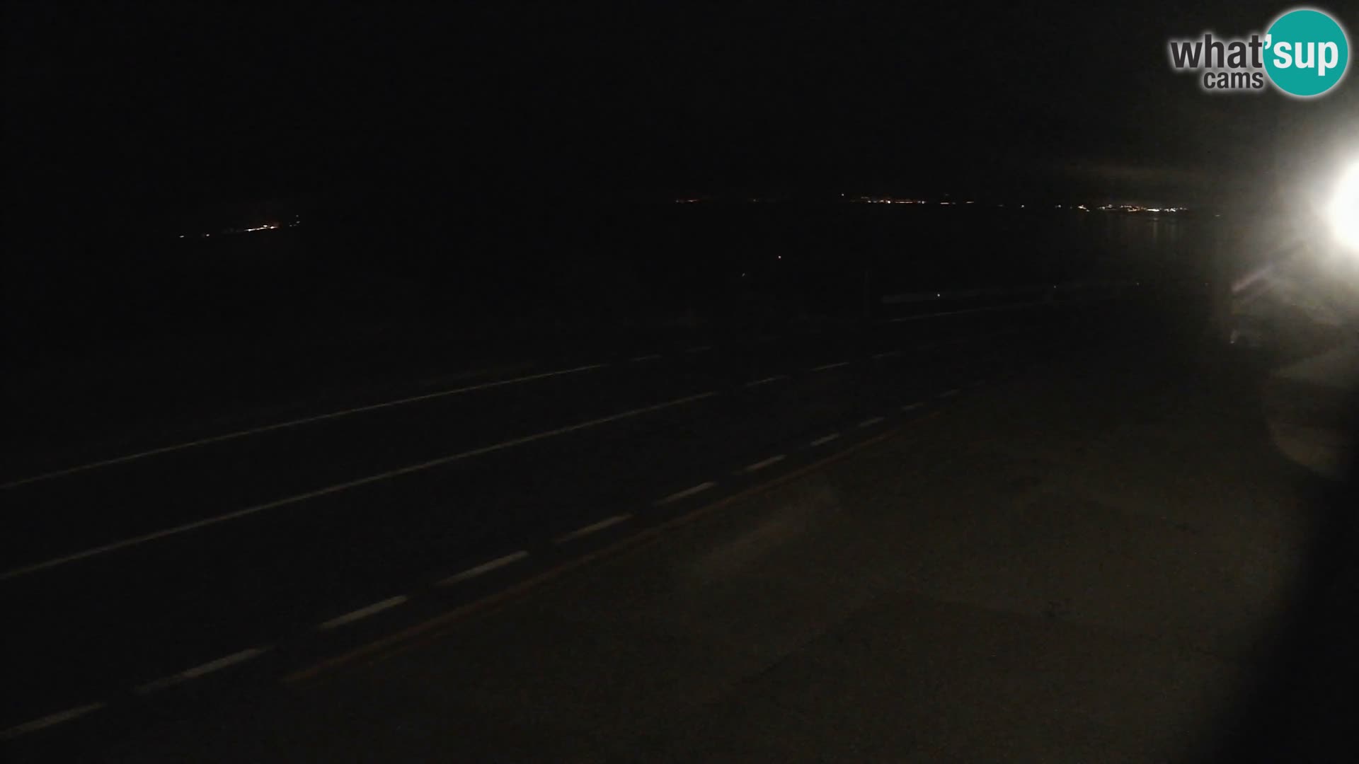 Webcam Adria-Autobahn D8 bei SENJ – Blick auf die Insel KRK