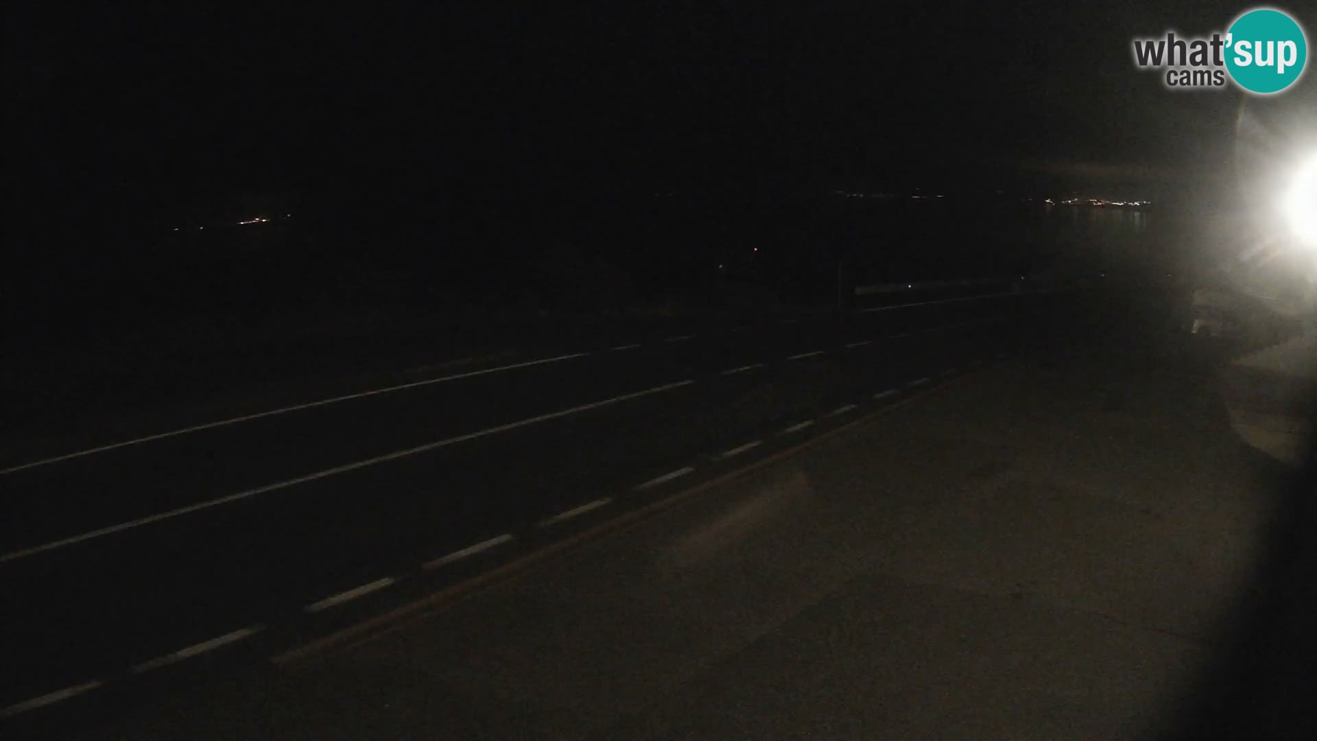 Webcam Adriatic highway D8 near SENJ – view to KRK island