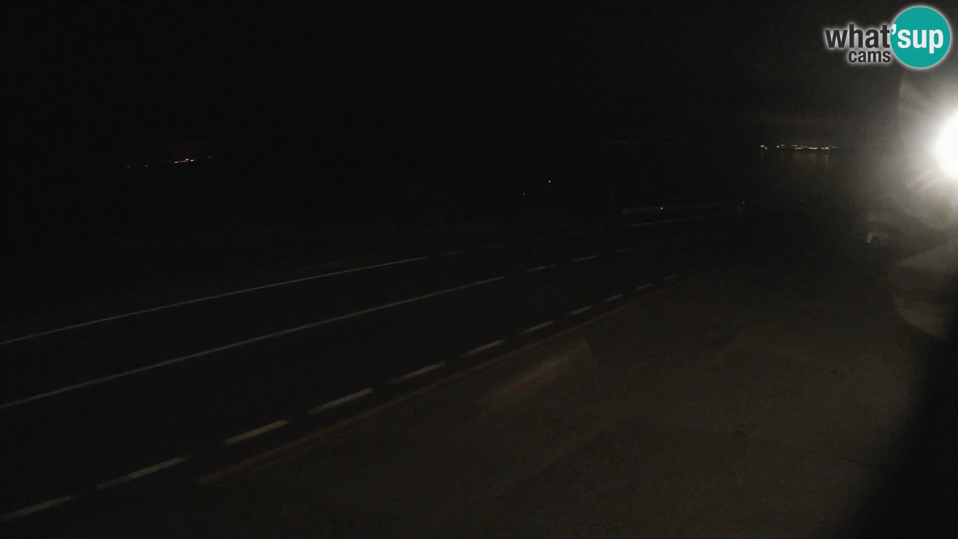 Webcam Adriatic highway D8 near SENJ – view to KRK island