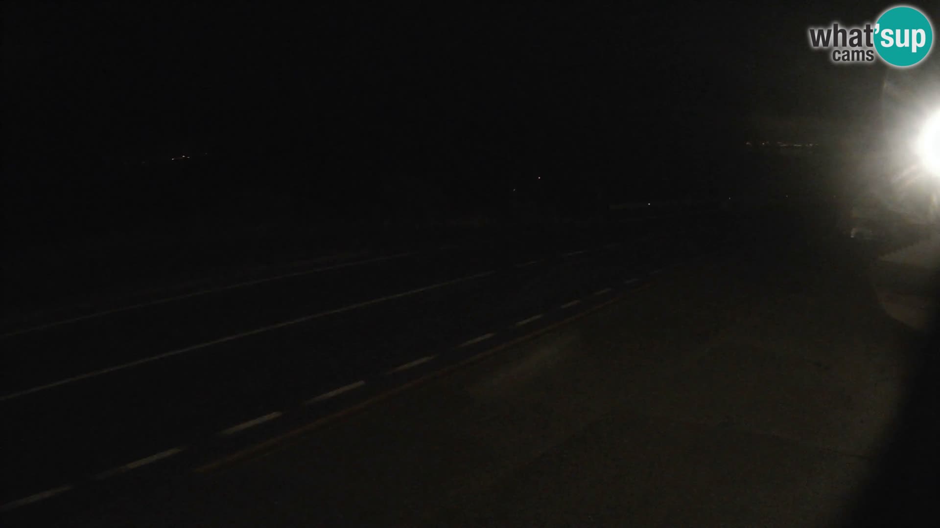 Webcam Adriatic highway D8 near SENJ – view to KRK island