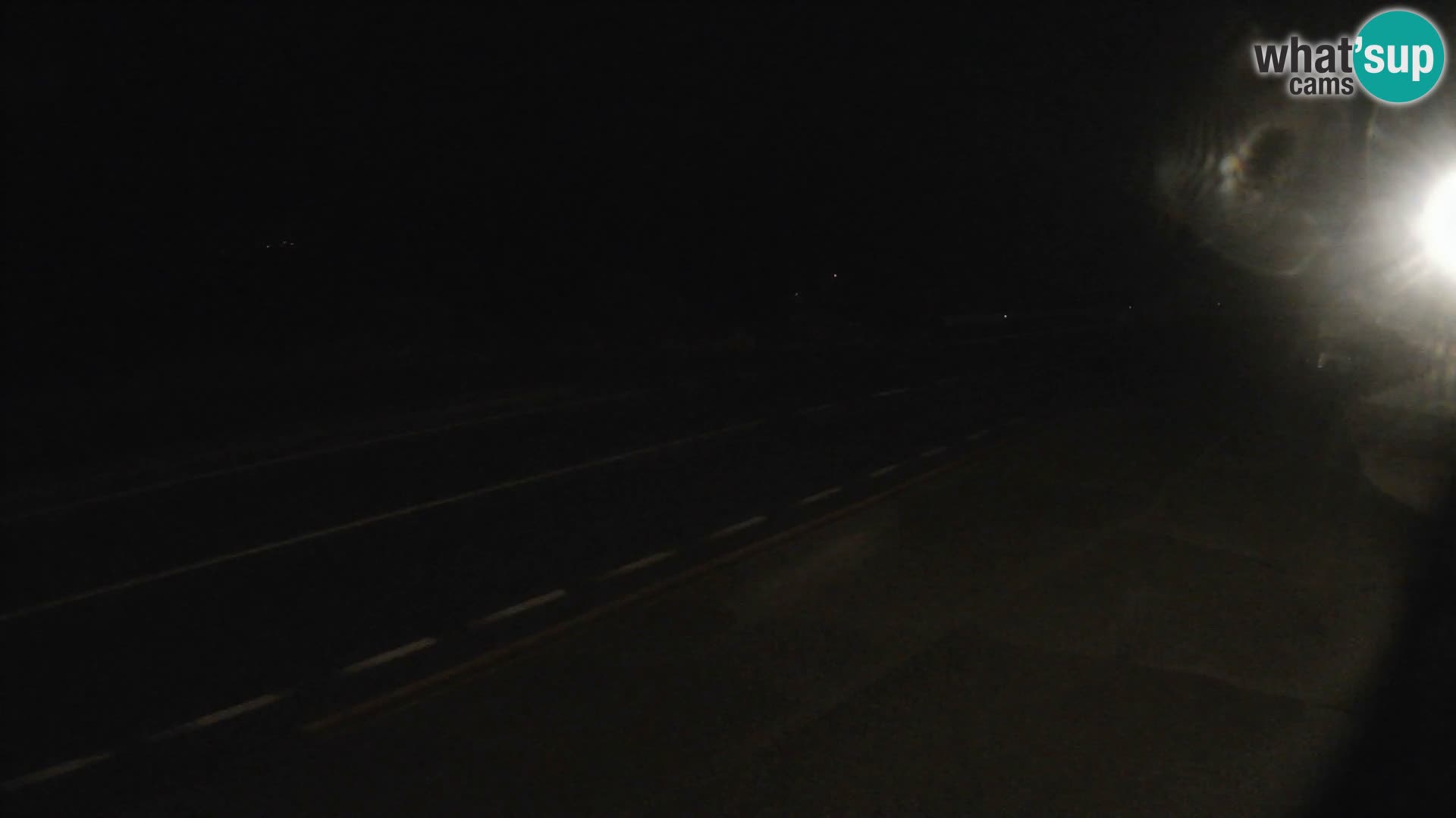 Webcam Adriatic highway D8 near SENJ – view to KRK island