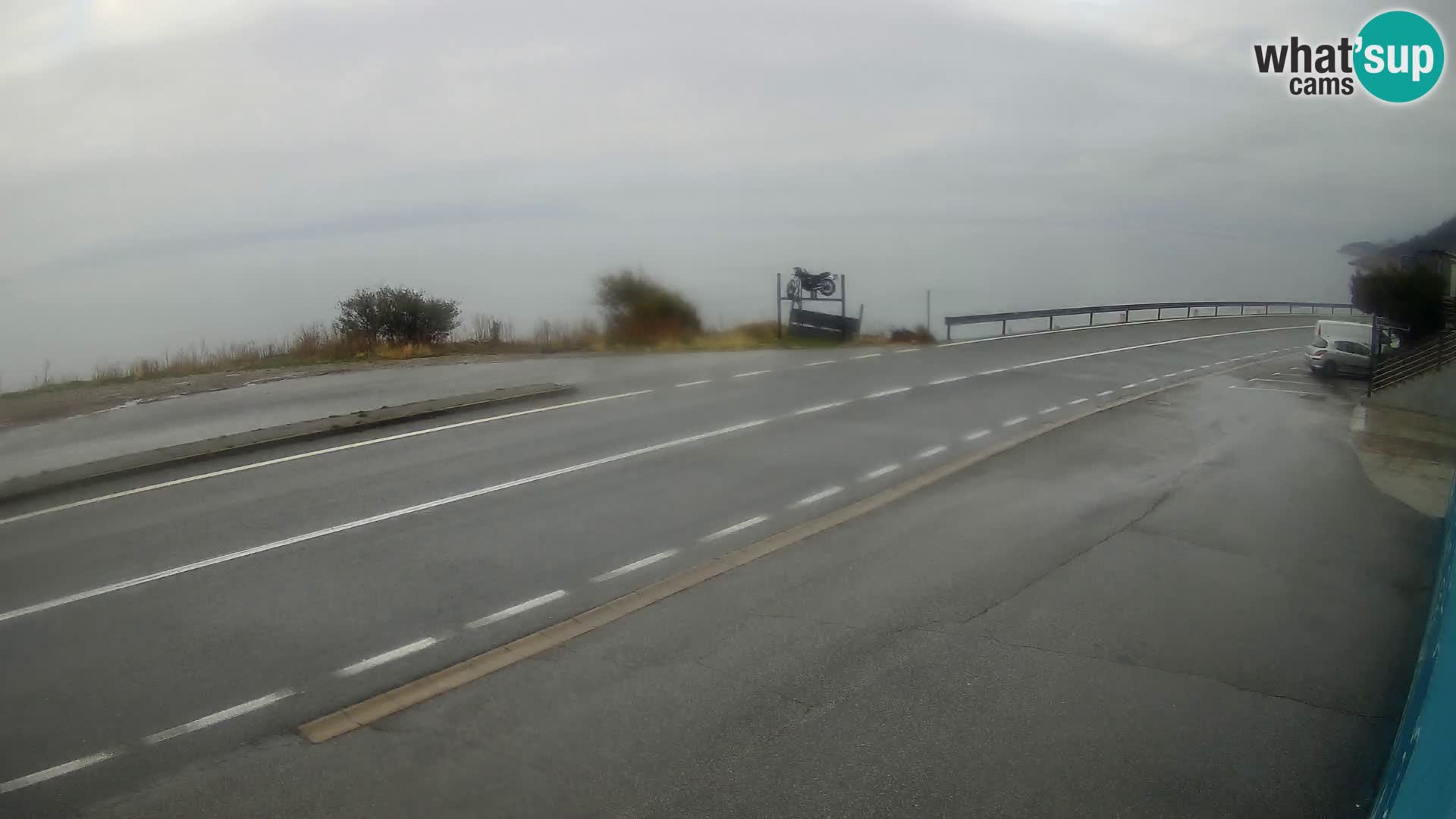 Webcam autoroute Adriatique D8 près de SENJ – vue sur l’île de KRK