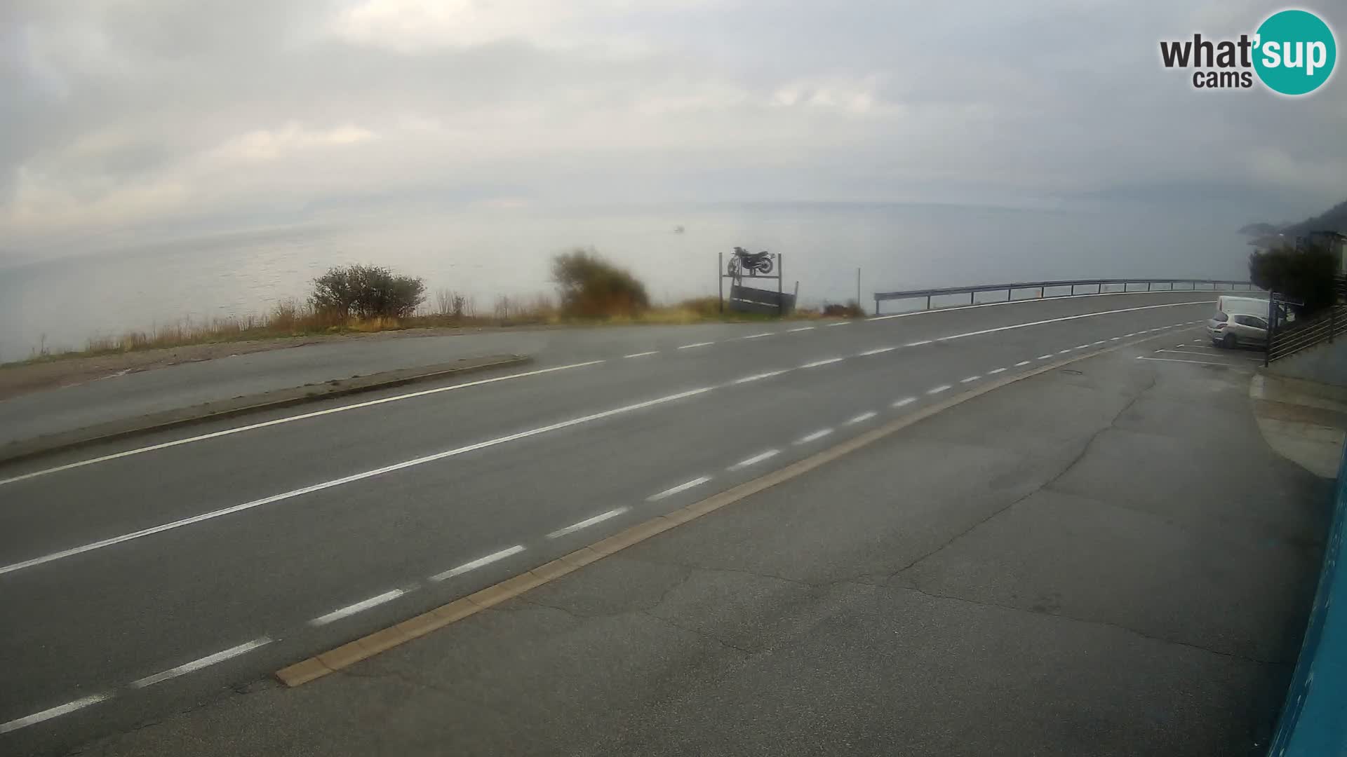 Webcam statale Adriatica D8 vicino SEGNA – Panorama su VEGLIA