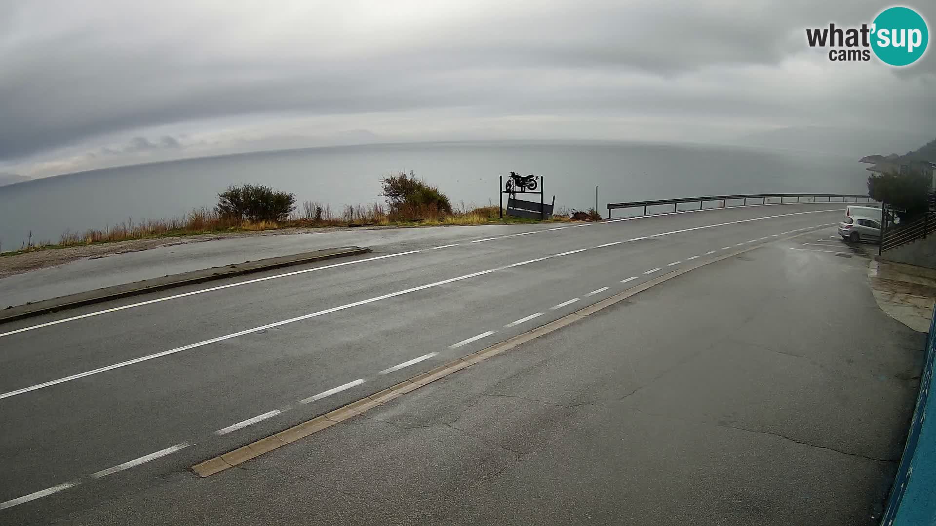 Webcam statale Adriatica D8 vicino SEGNA – Panorama su VEGLIA