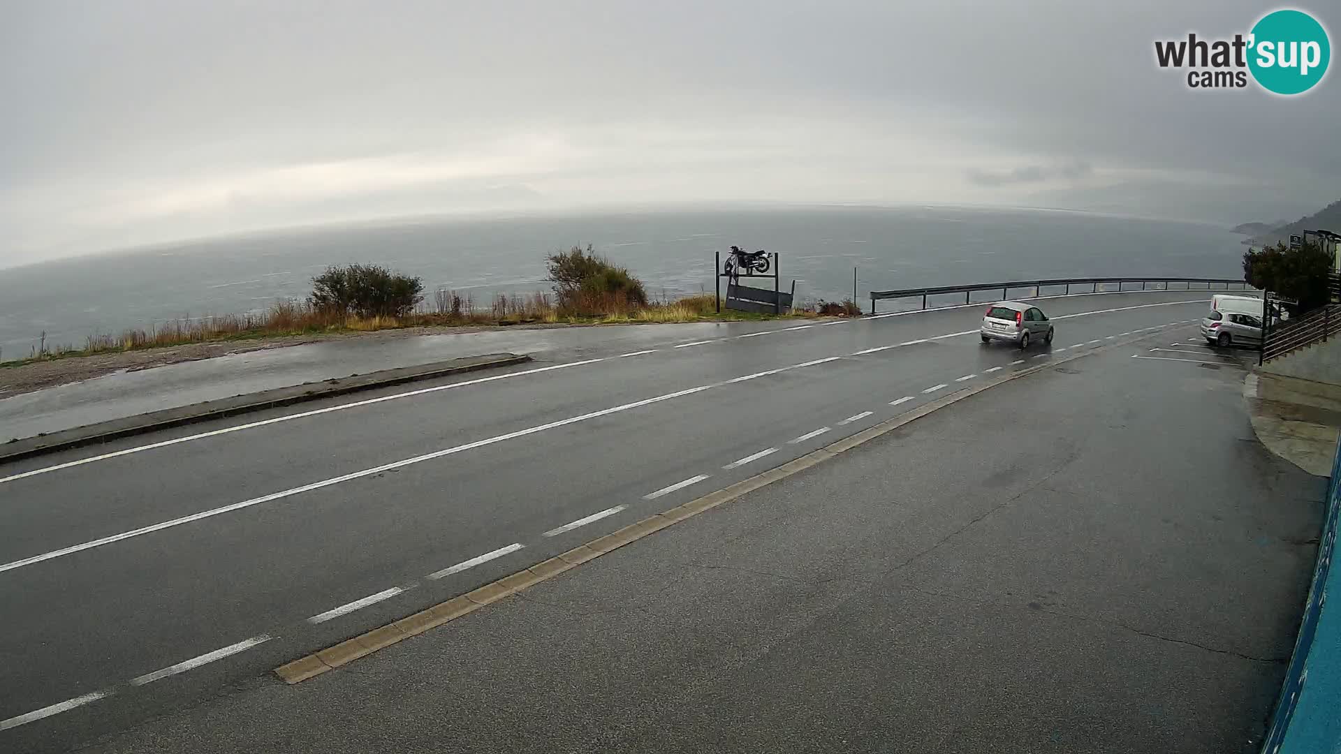 Webcam statale Adriatica D8 vicino SEGNA – Panorama su VEGLIA