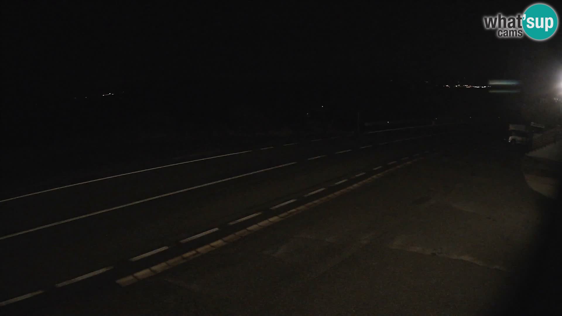 Webcam autoroute Adriatique D8 près de SENJ – vue sur l’île de KRK