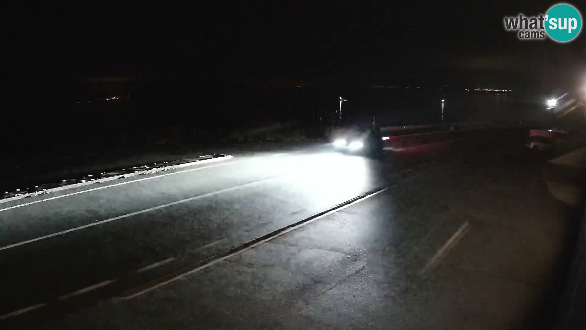 Webcam autoroute Adriatique D8 près de SENJ – vue sur l’île de KRK