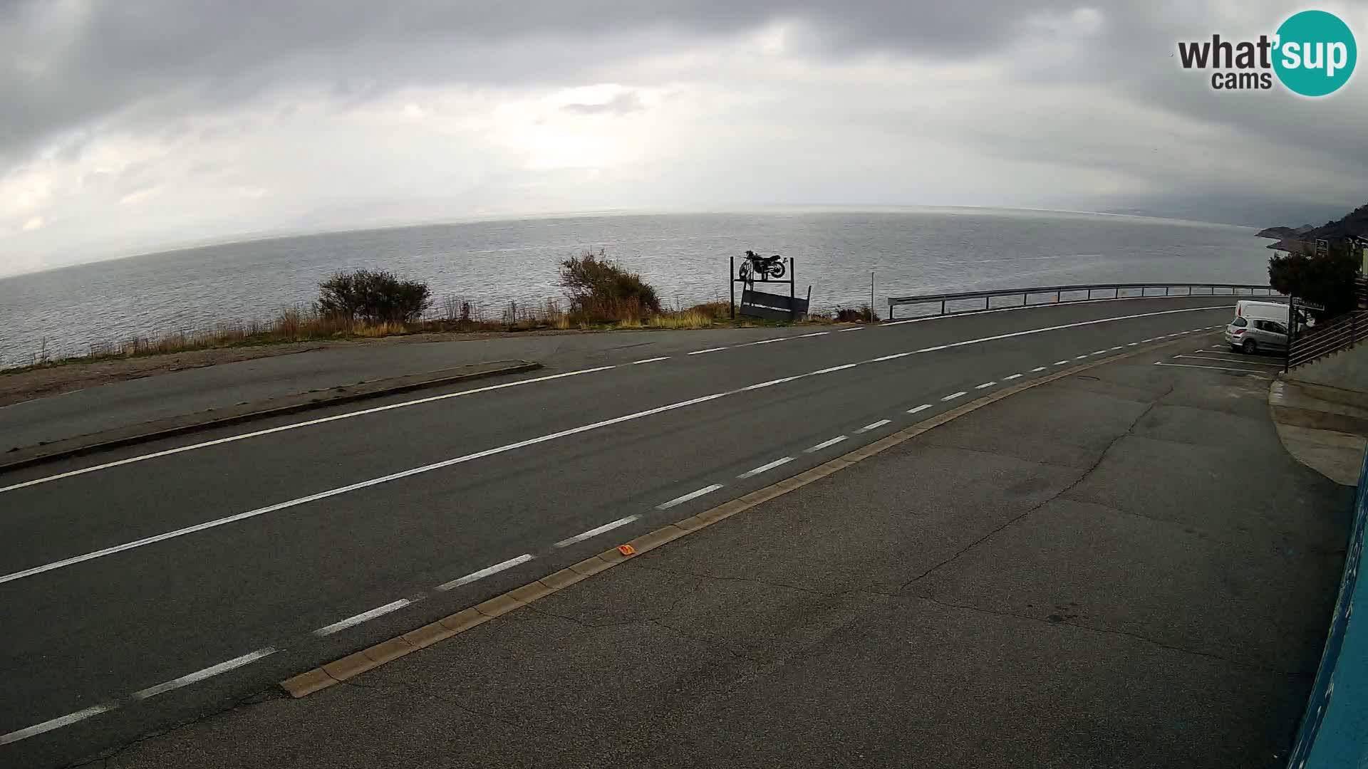 Webcam statale Adriatica D8 vicino SEGNA – Panorama su VEGLIA