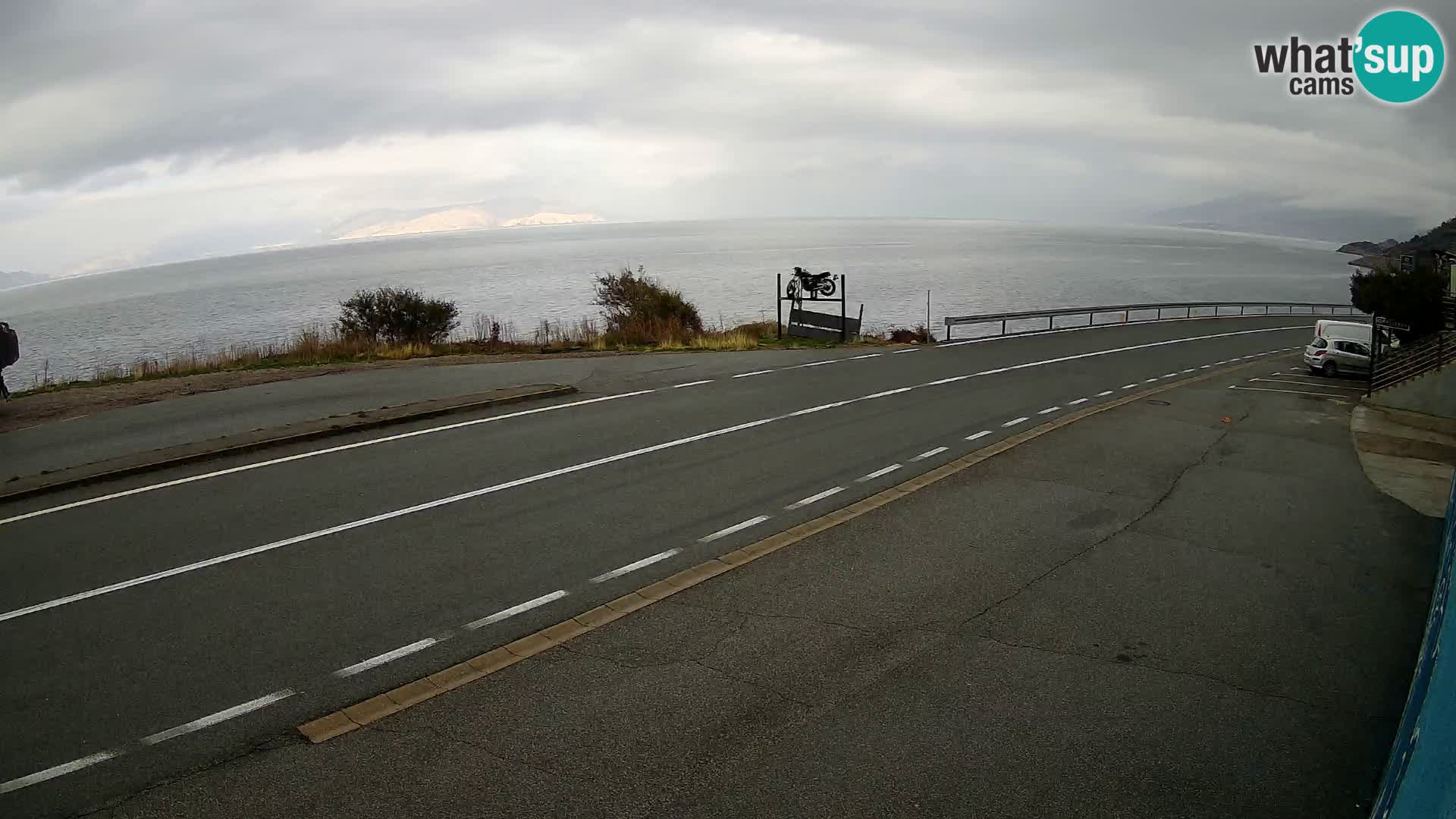 Webcam statale Adriatica D8 vicino SEGNA – Panorama su VEGLIA