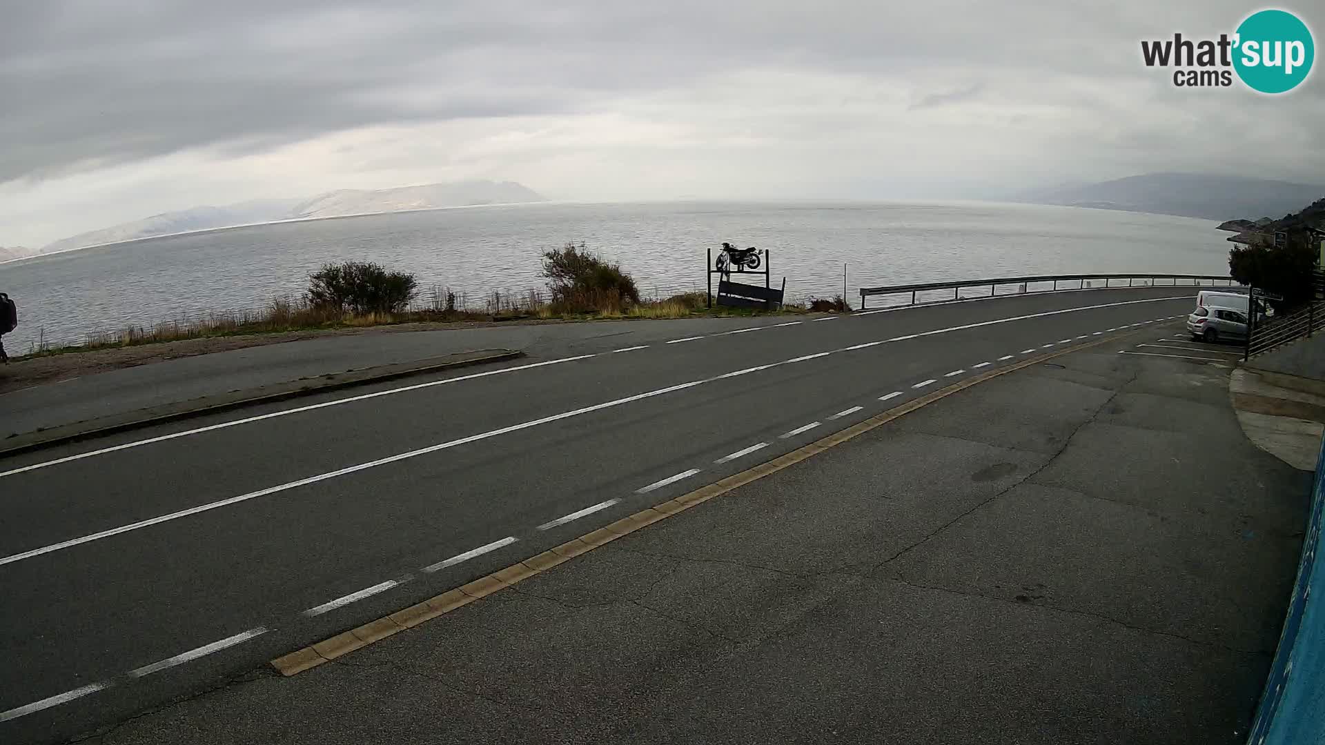 Webcam statale Adriatica D8 vicino SEGNA – Panorama su VEGLIA