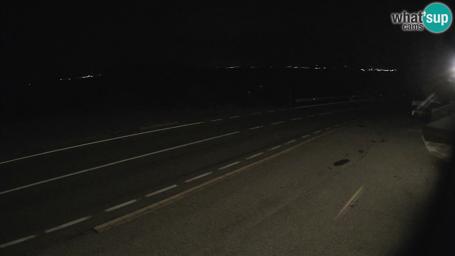 Webcam autoroute Adriatique D8 près de SENJ – vue sur l’île de KRK