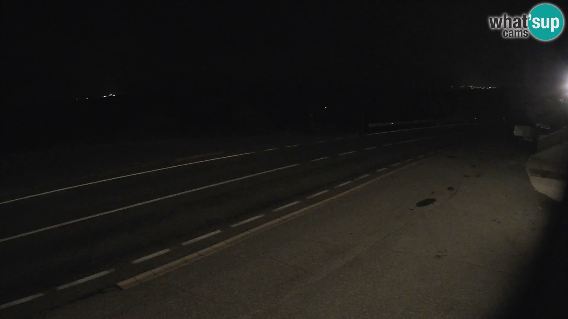 Webcam Adriatic highway D8 near SENJ – view to KRK island