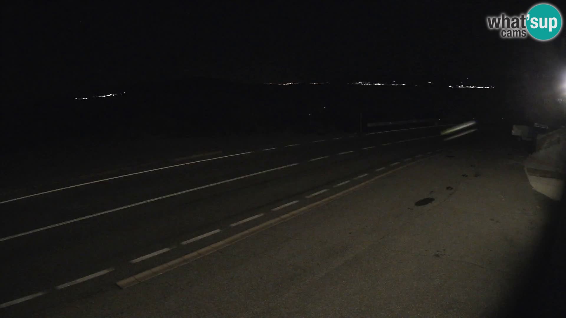 Webcam Adriatic highway D8 near SENJ – view to KRK island