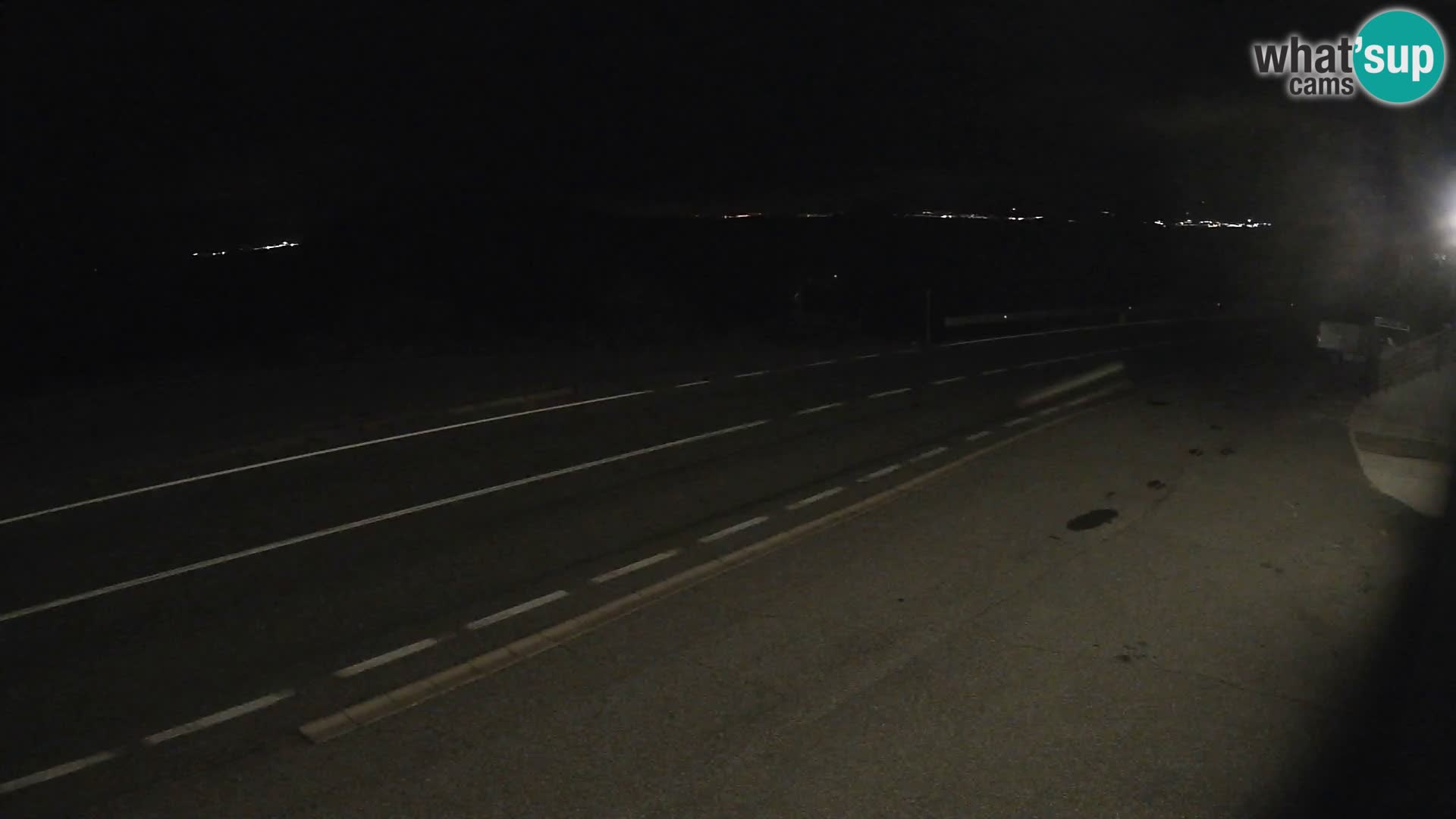 Webcam autoroute Adriatique D8 près de SENJ – vue sur l’île de KRK