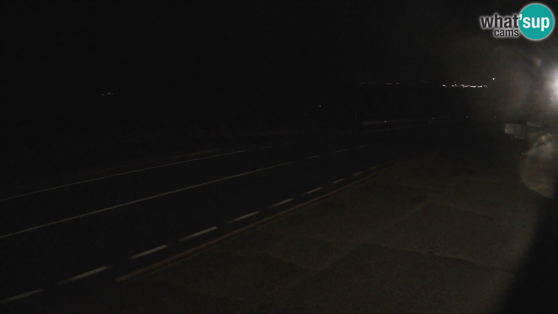 Webcam Adriatic highway D8 near SENJ – view to KRK island