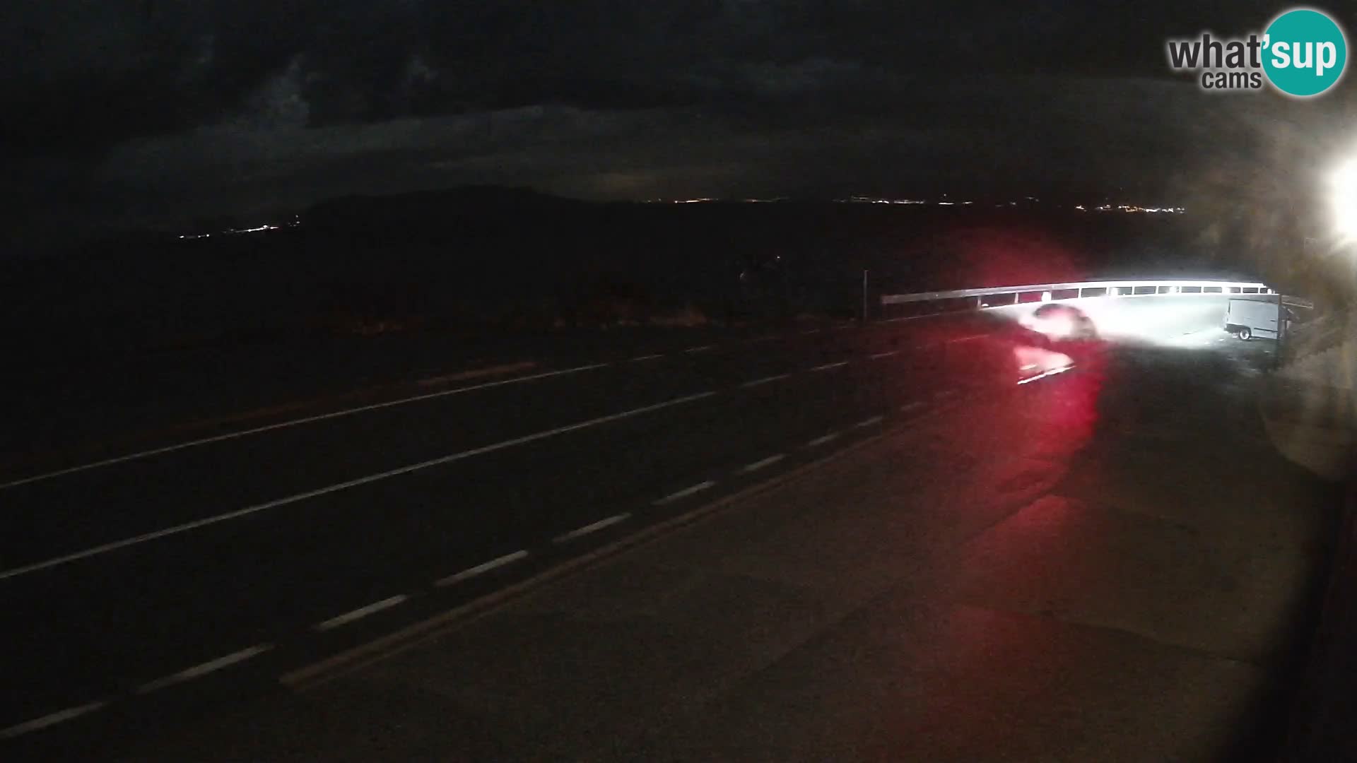 Webcam Adria-Autobahn D8 bei SENJ – Blick auf die Insel KRK