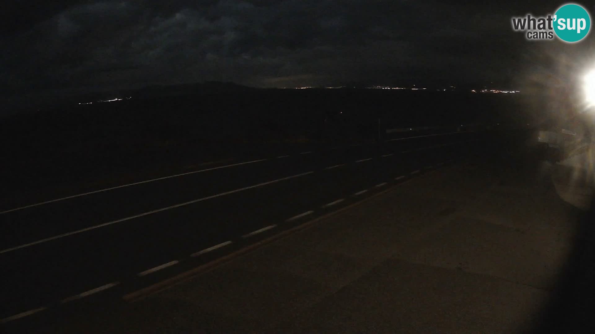 Webcam Adria-Autobahn D8 bei SENJ – Blick auf die Insel KRK