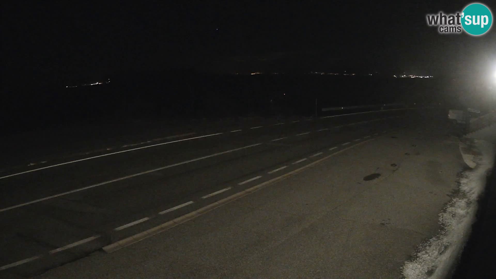 Webcam Adriatic highway D8 near SENJ – view to KRK island