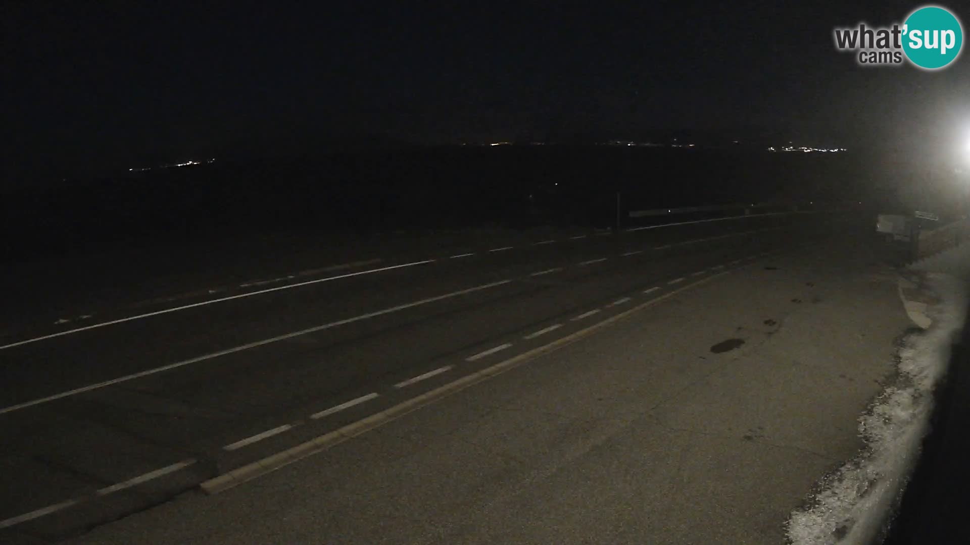 Webcam Adria-Autobahn D8 bei SENJ – Blick auf die Insel KRK